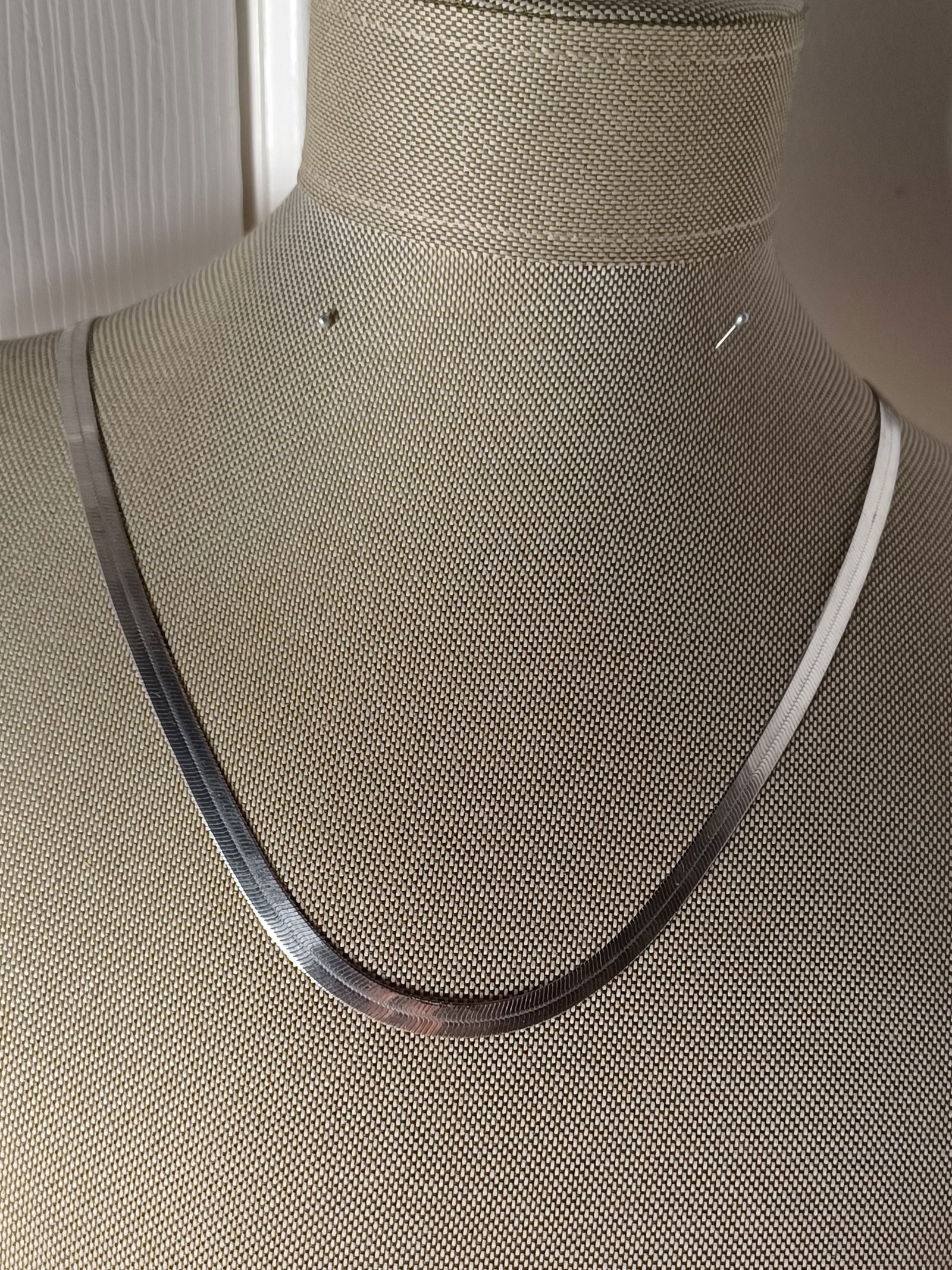 Sterling Herringbone Chain 18 inches: Sterling Herringbone Chain 18 inches