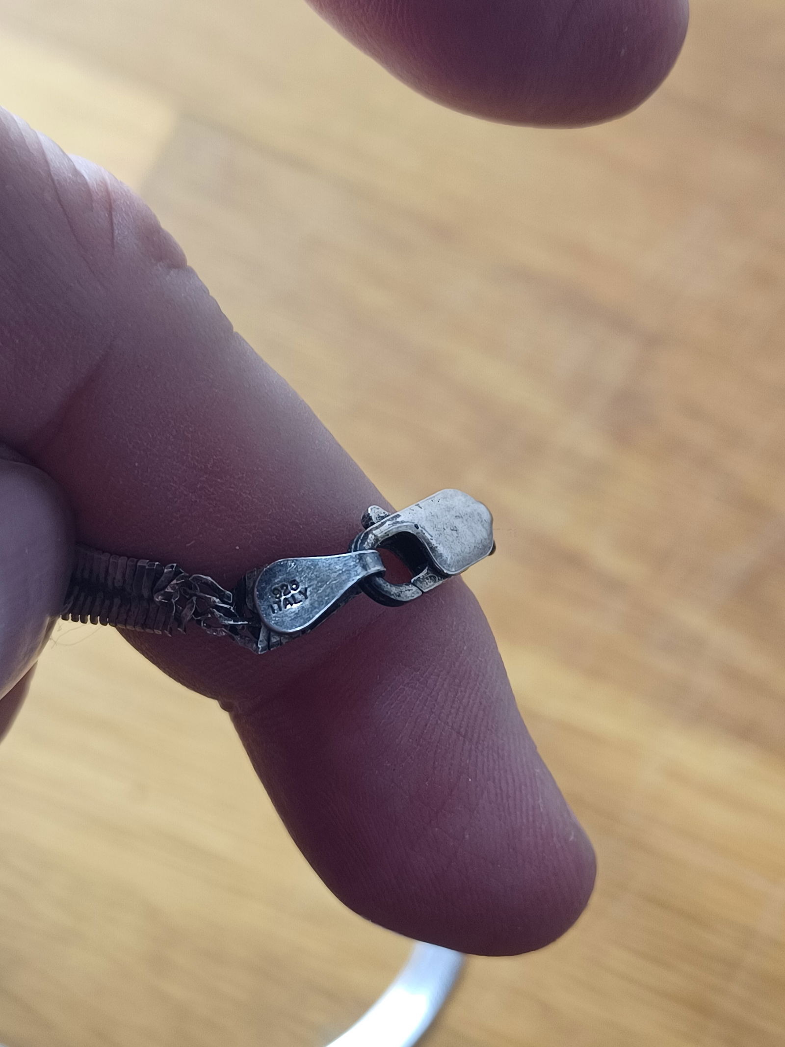 Sterling Herringbone Chain 18 inches - 5