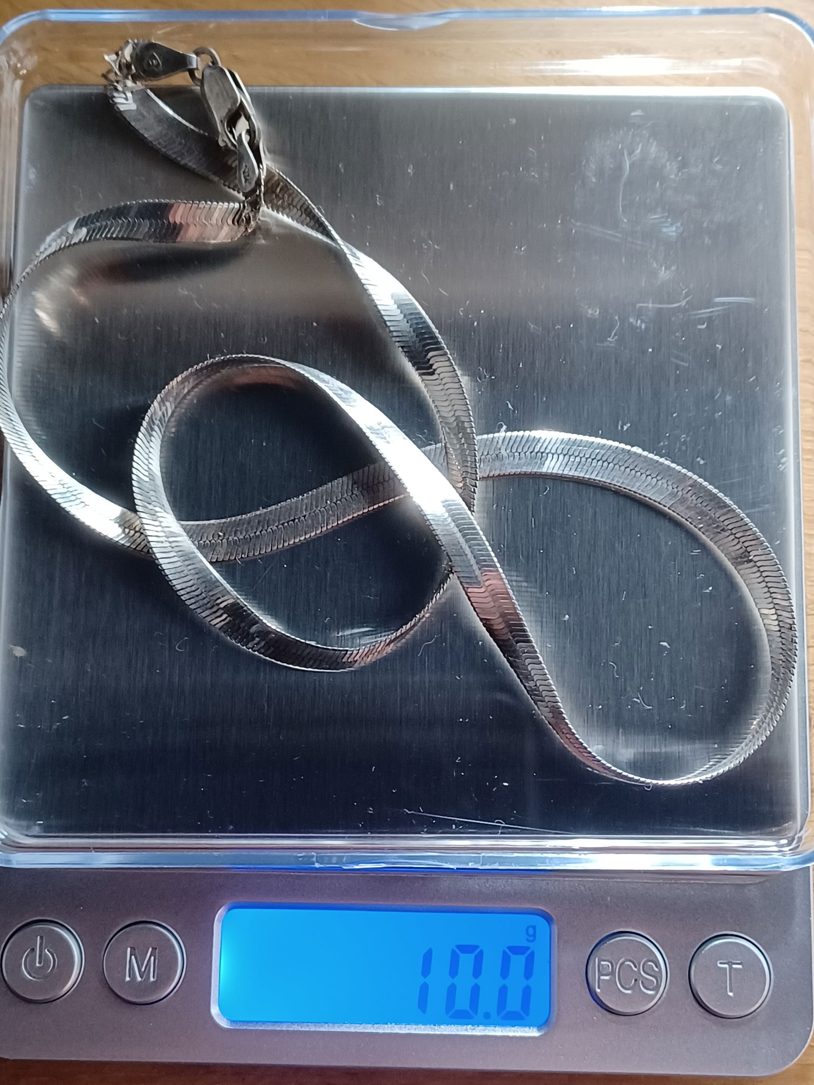 Sterling Herringbone Chain 18 inches - 7