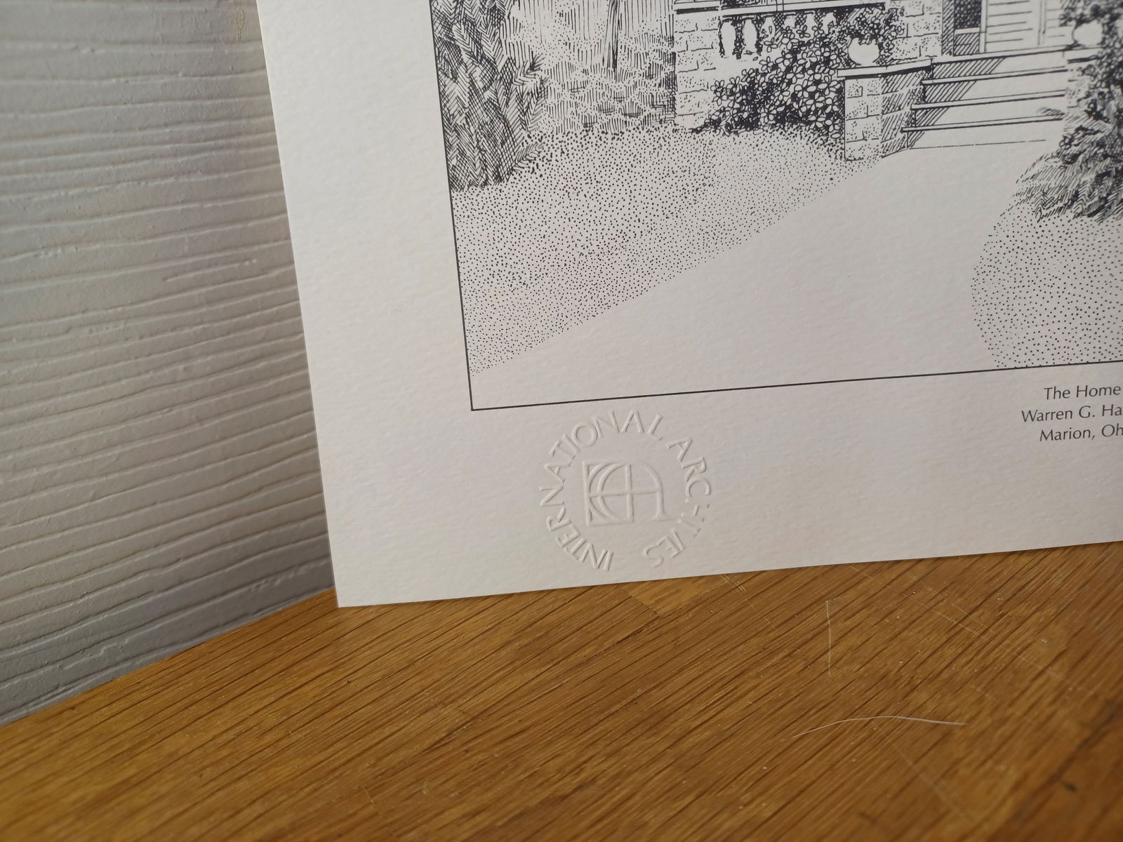 Vintage Print US Presidents Homes Warren G Harding / National Archives - 3