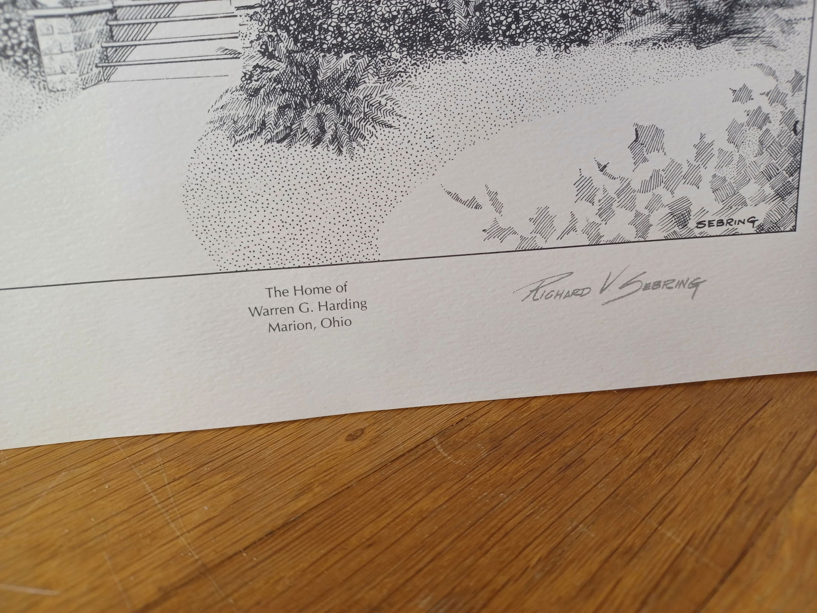 Vintage Print US Presidents Homes Warren G Harding / National Archives - 4