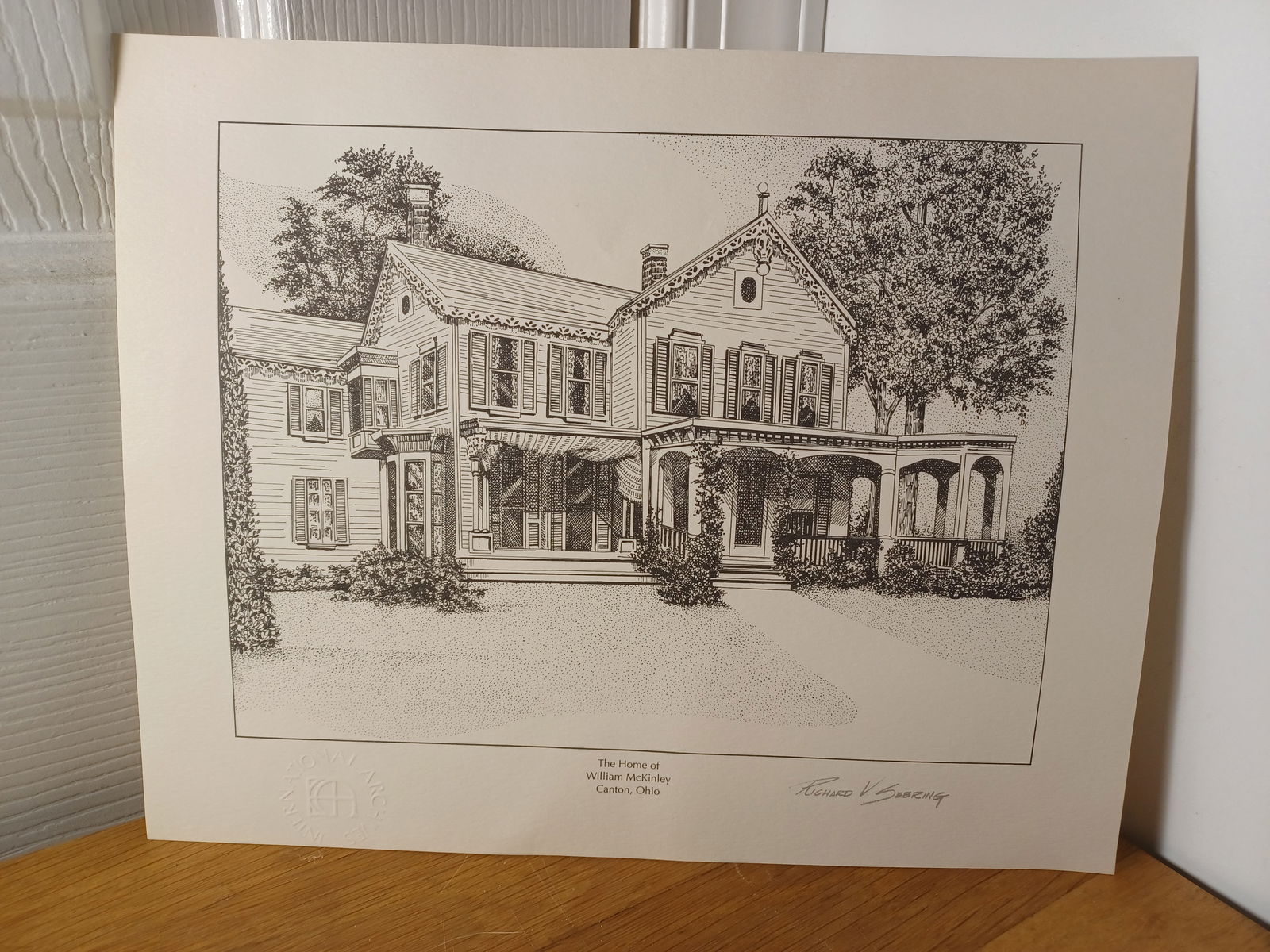 Vintage Print US Presidents Homes William McKinley / National Archives: Vintage Print US Presidents Homes William McKinley / National Archives