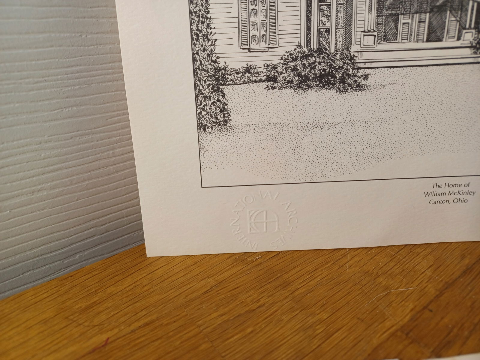 Vintage Print US Presidents Homes William McKinley / National Archives - 3
