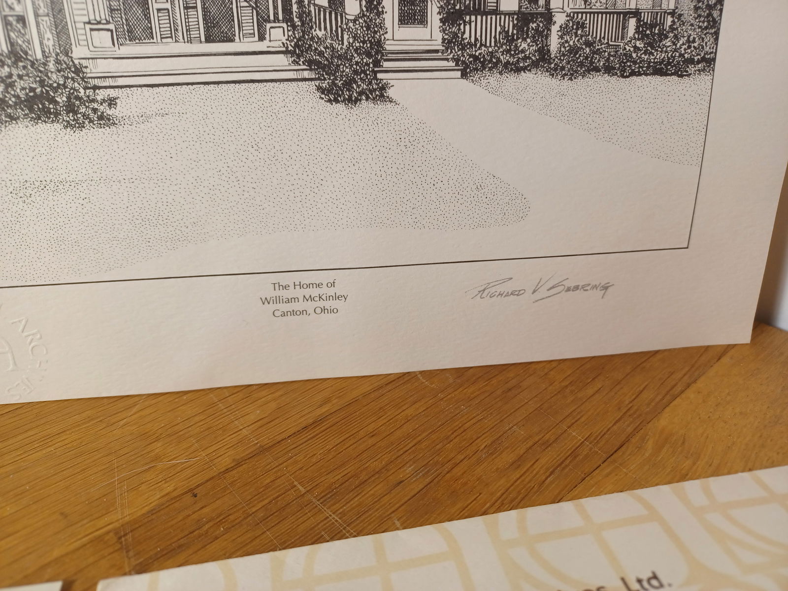 Vintage Print US Presidents Homes William McKinley / National Archives - 4