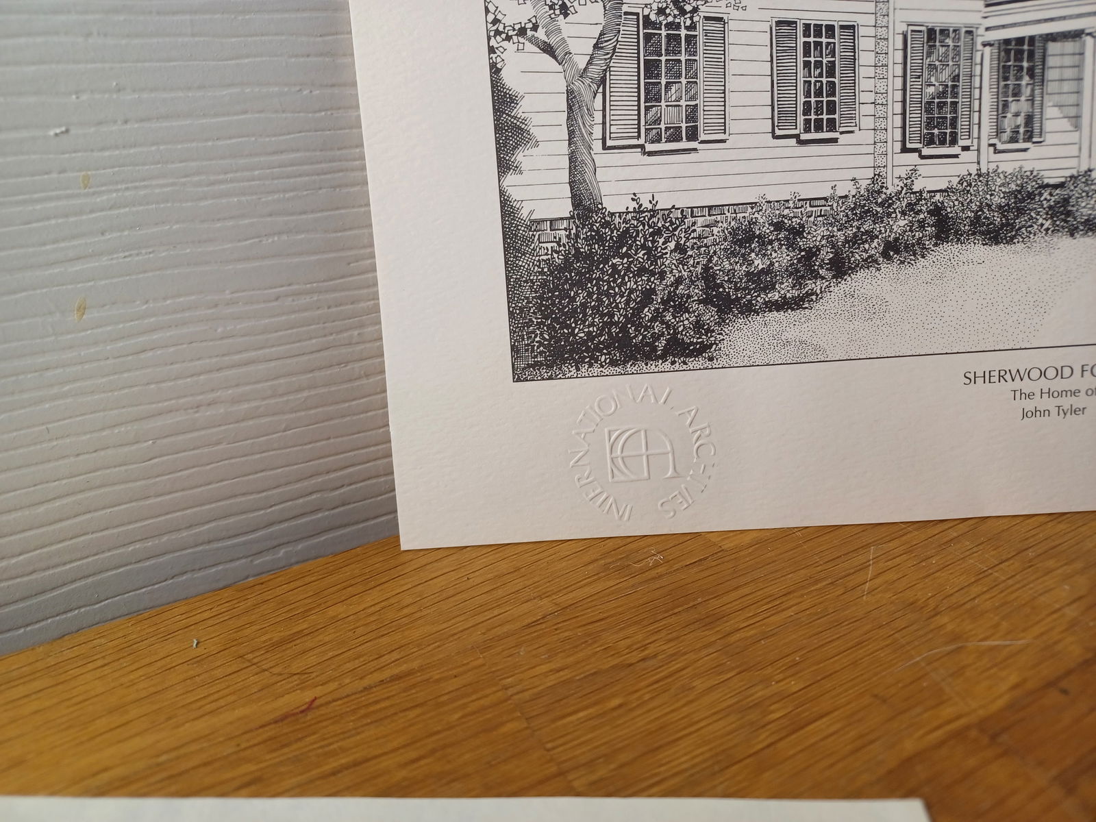 Vintage Print US Presidents Homes John Tyler / National Archives - 3