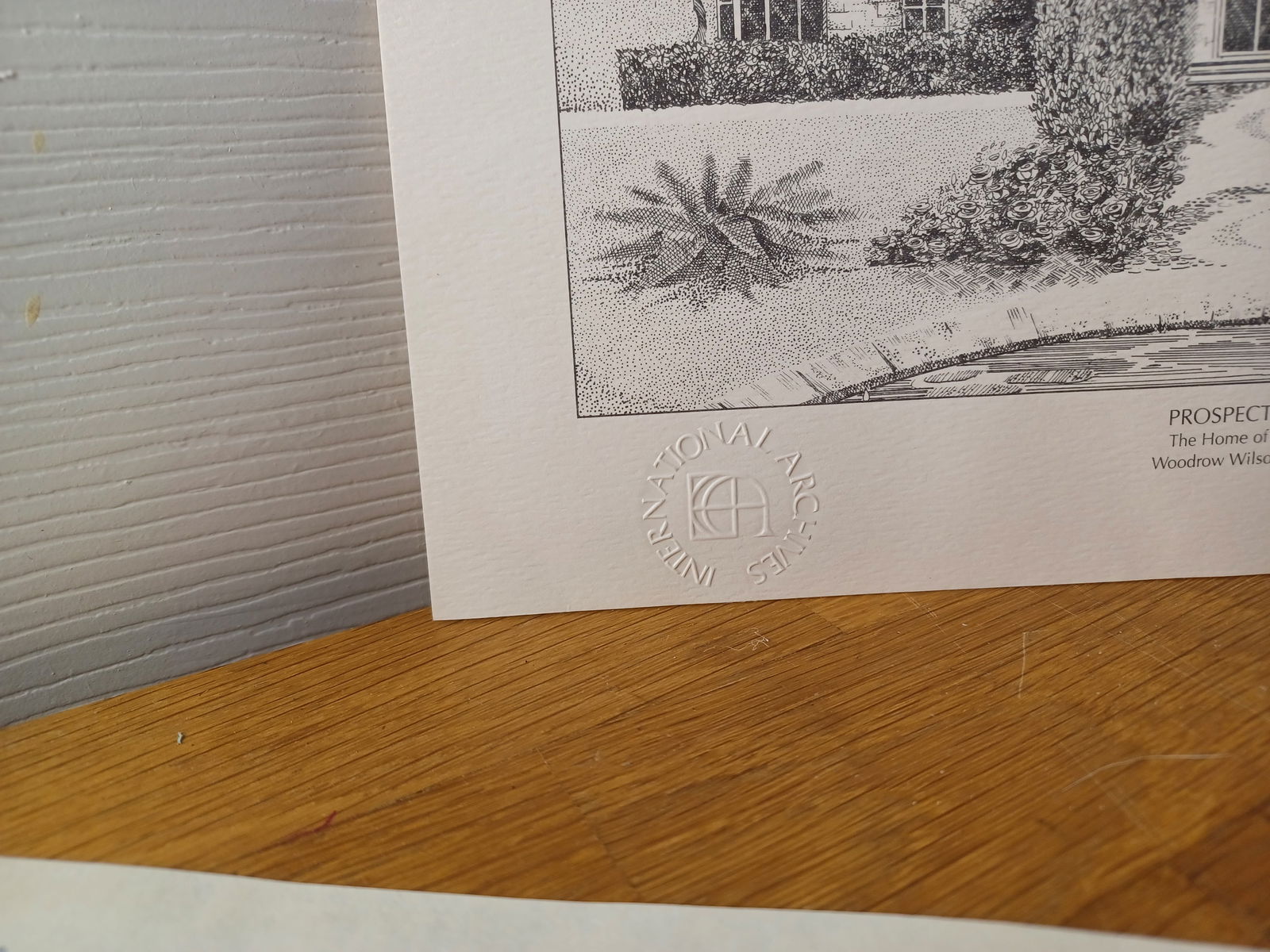 Vintage Print US Presidents Homes Woodrow Wilson / National Archives - 3