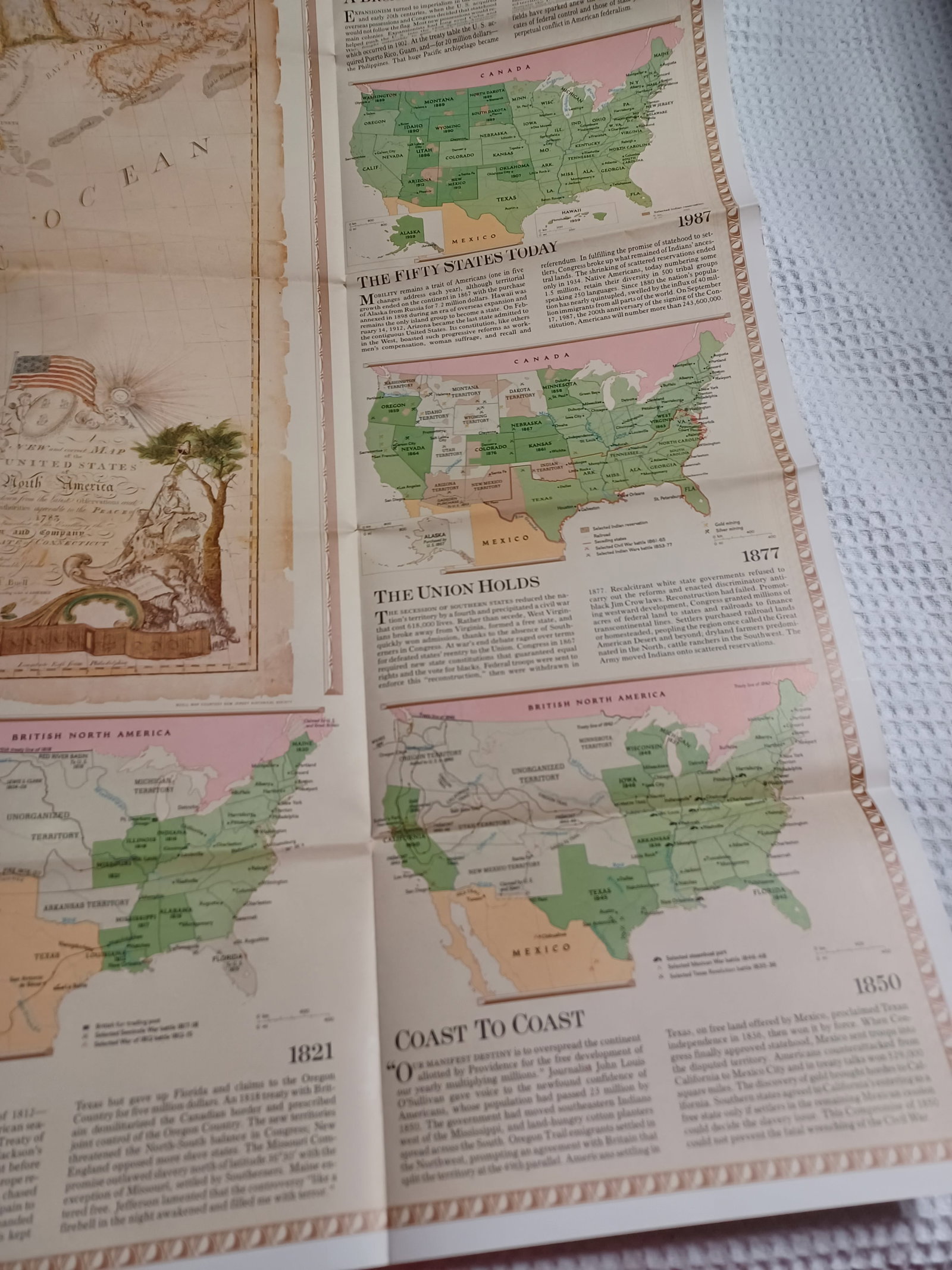 National Geographic Map / Territorial Growth of the United States - 4
