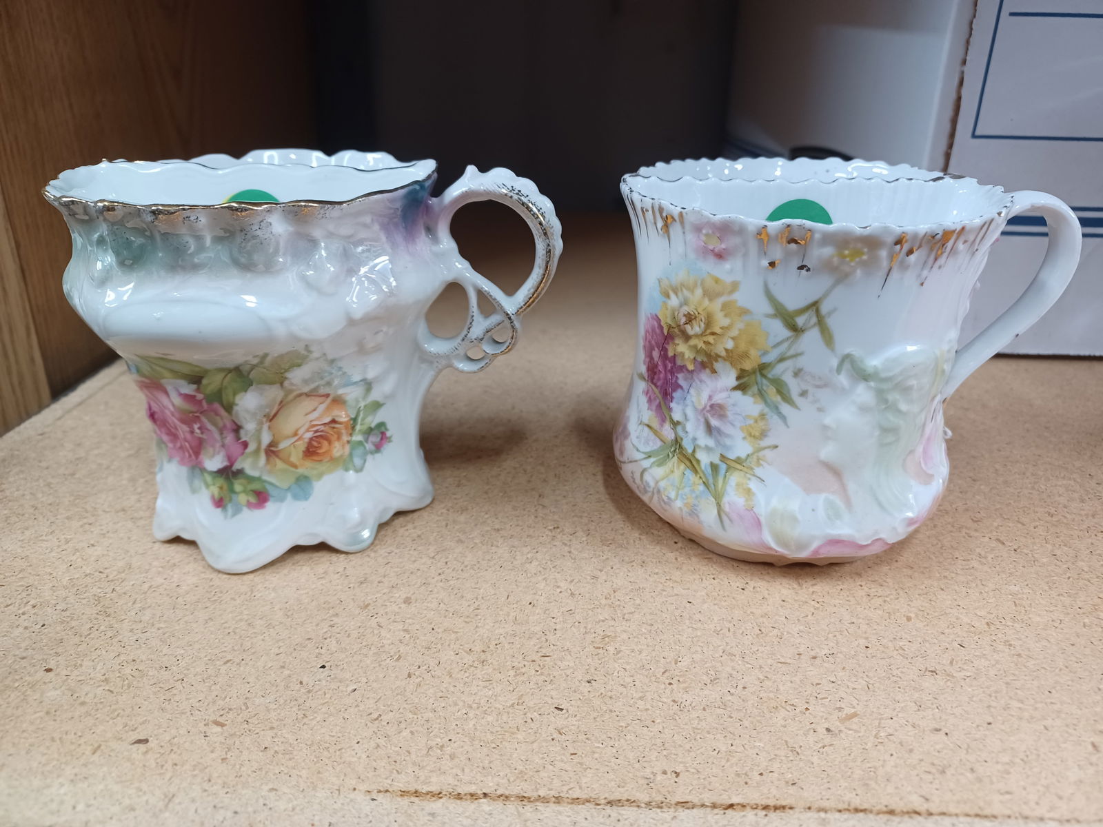 Pair of Vintage Shaving Mugs: Pair of Vintage Shaving Mugs