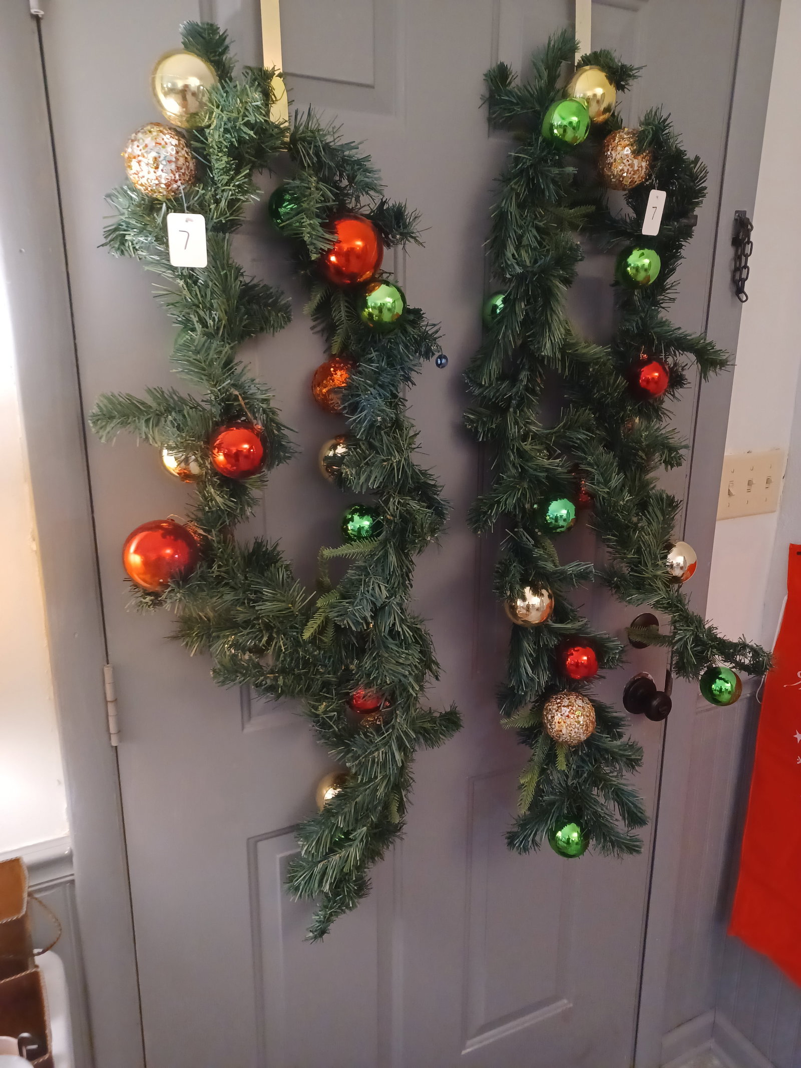 Large Christmas Lot & Lamp / Everything shown on and below table and on walls / all shown - 9