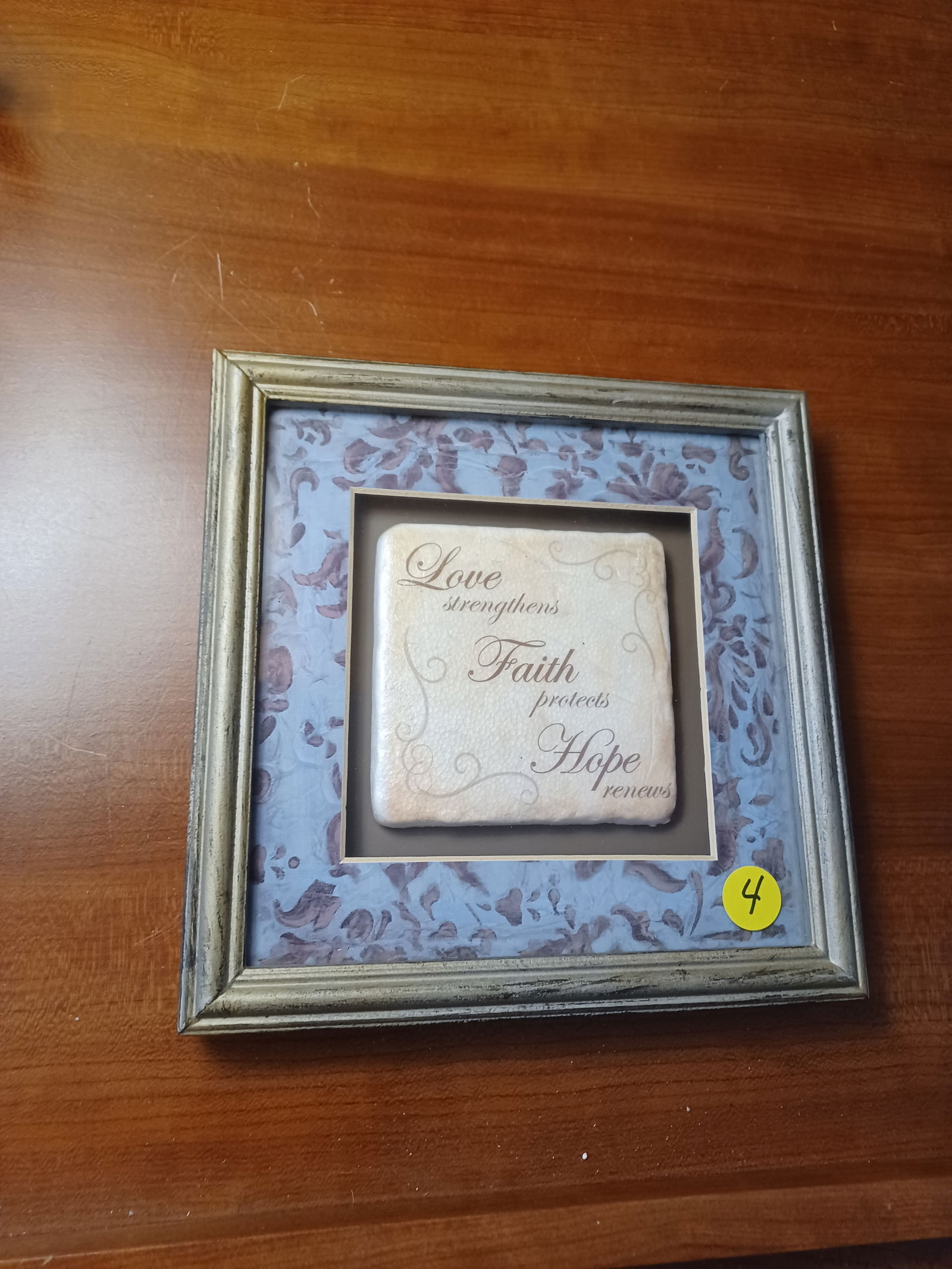 Contemporary TV Stand with Metal Lamp and artwork - 4