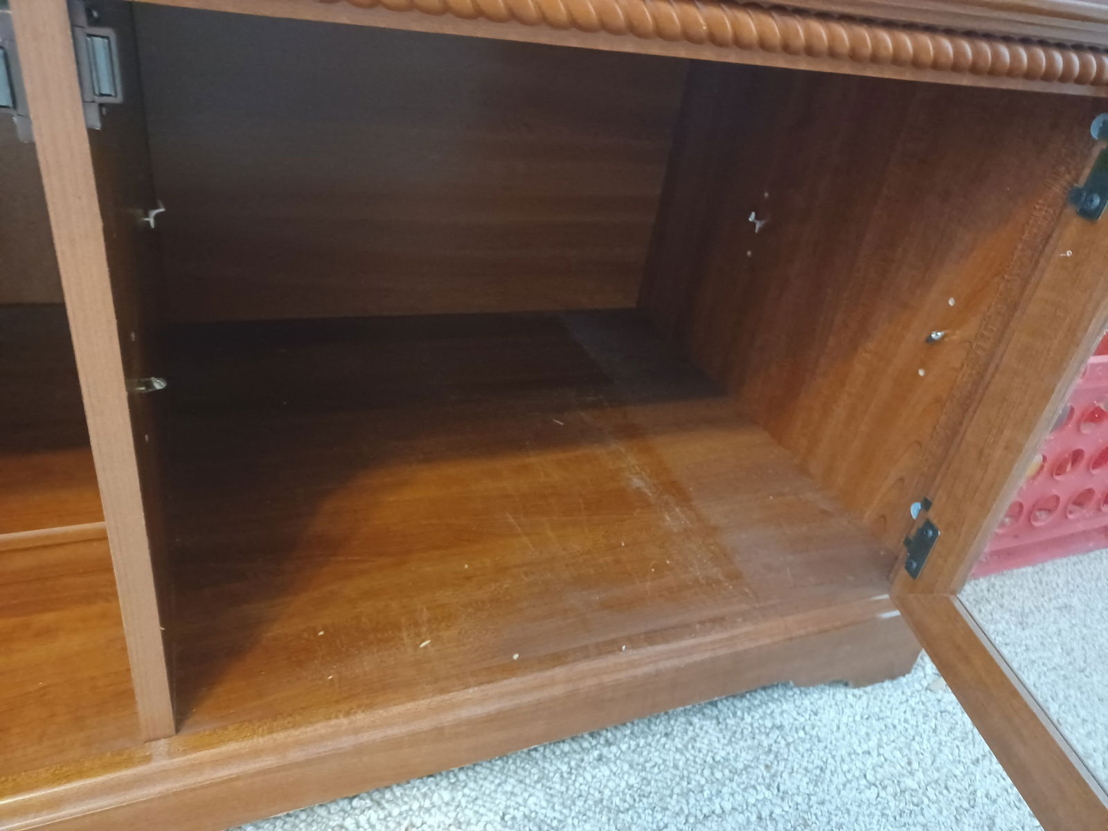 Contemporary TV Stand with Metal Lamp and artwork - 7