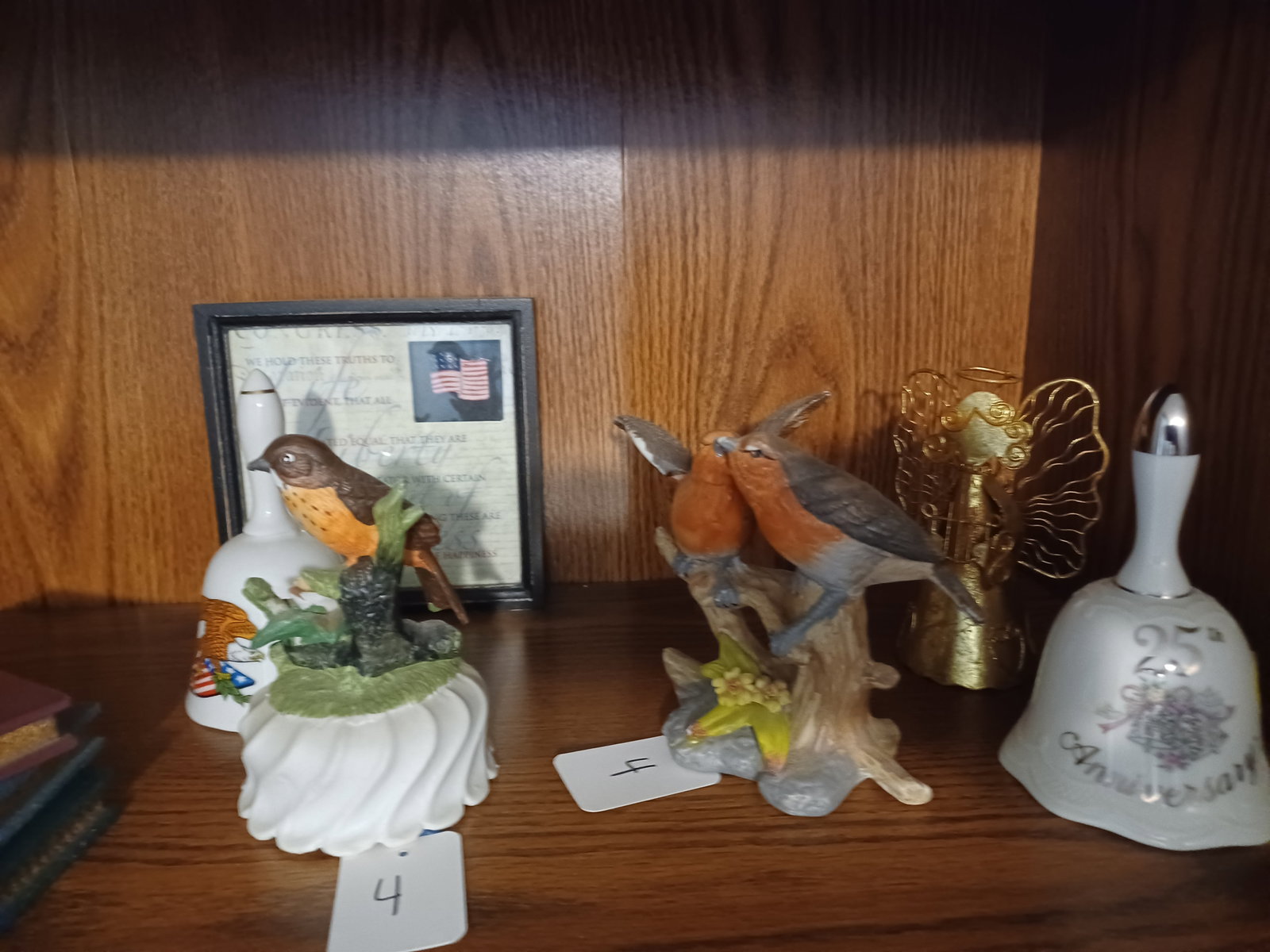 Bookshelf & Contents including books, cd's, porcelain figures all seen - 3