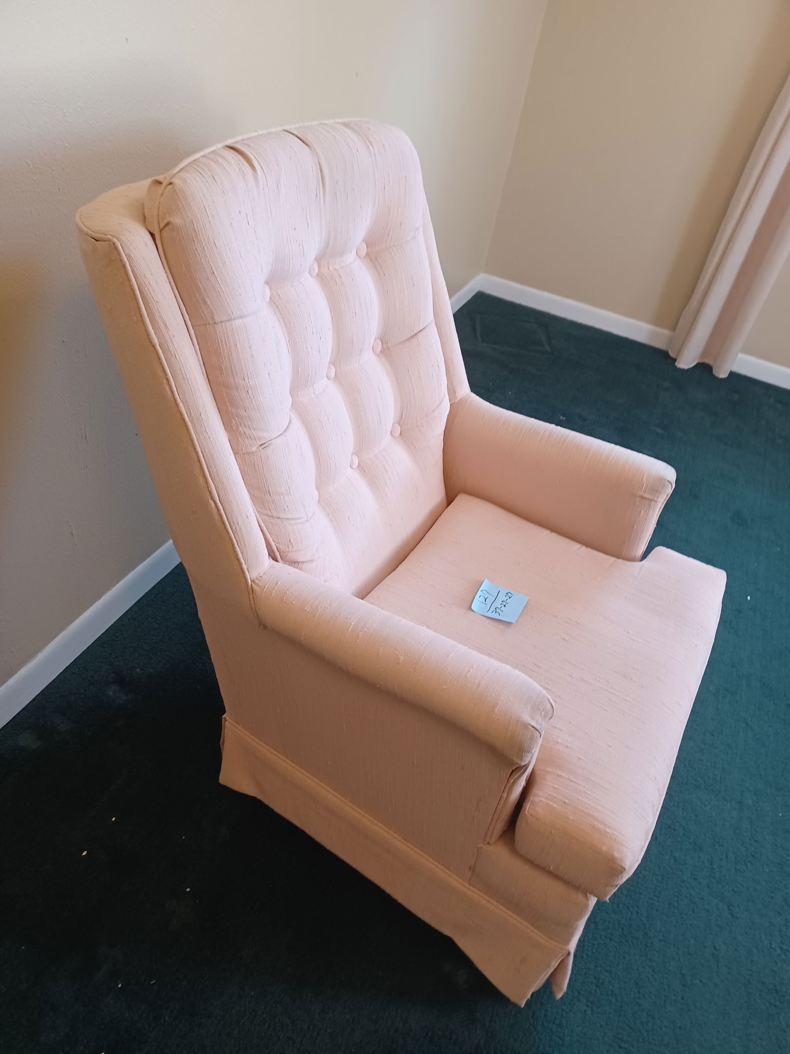 Vintage Pink Swivel Chair / as seen - 3