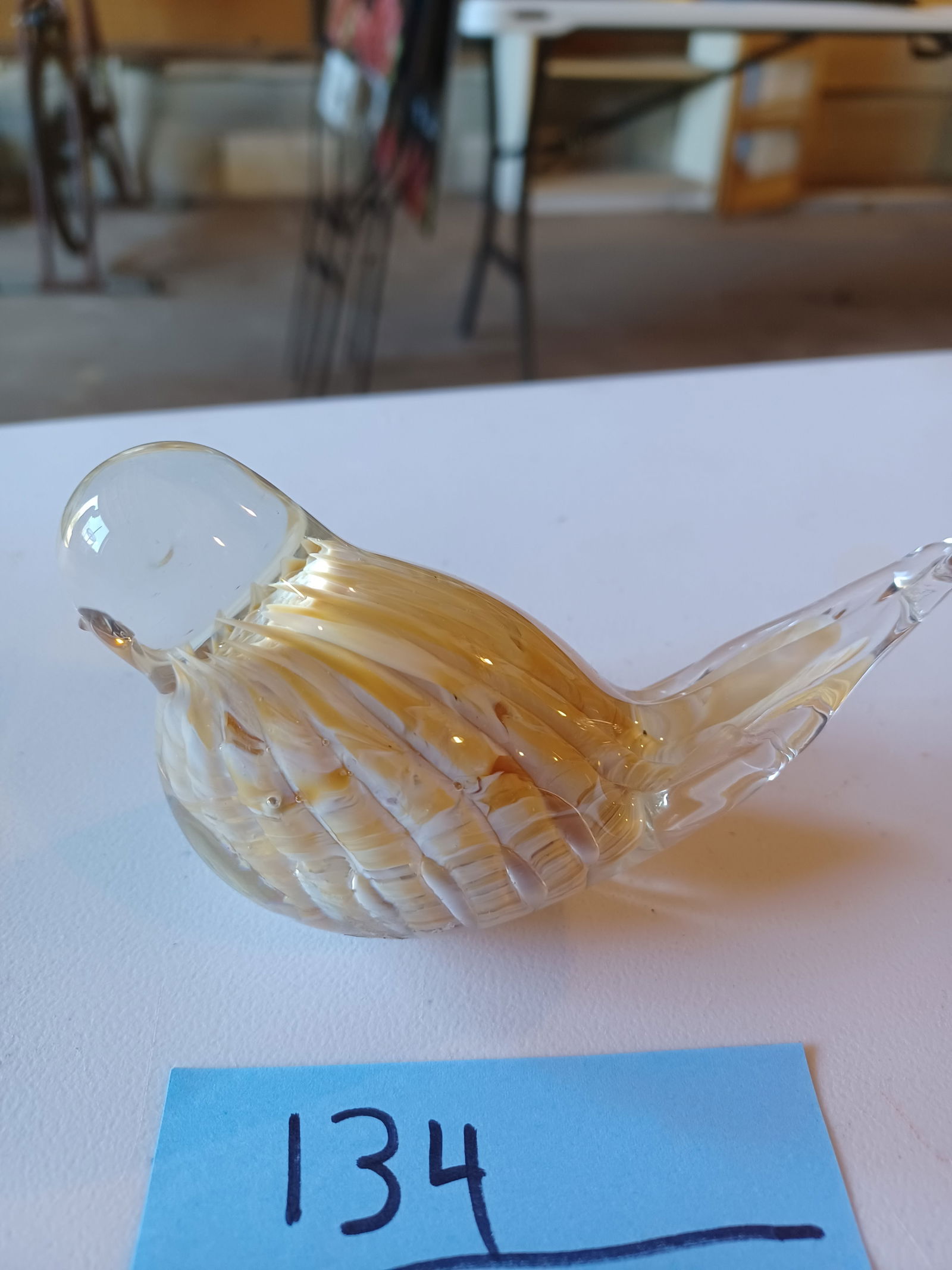 Artglass paperweight Bird - 3