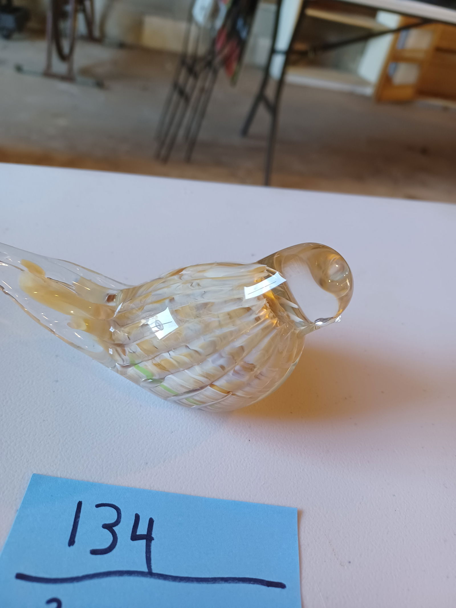 Artglass paperweight Bird - 4