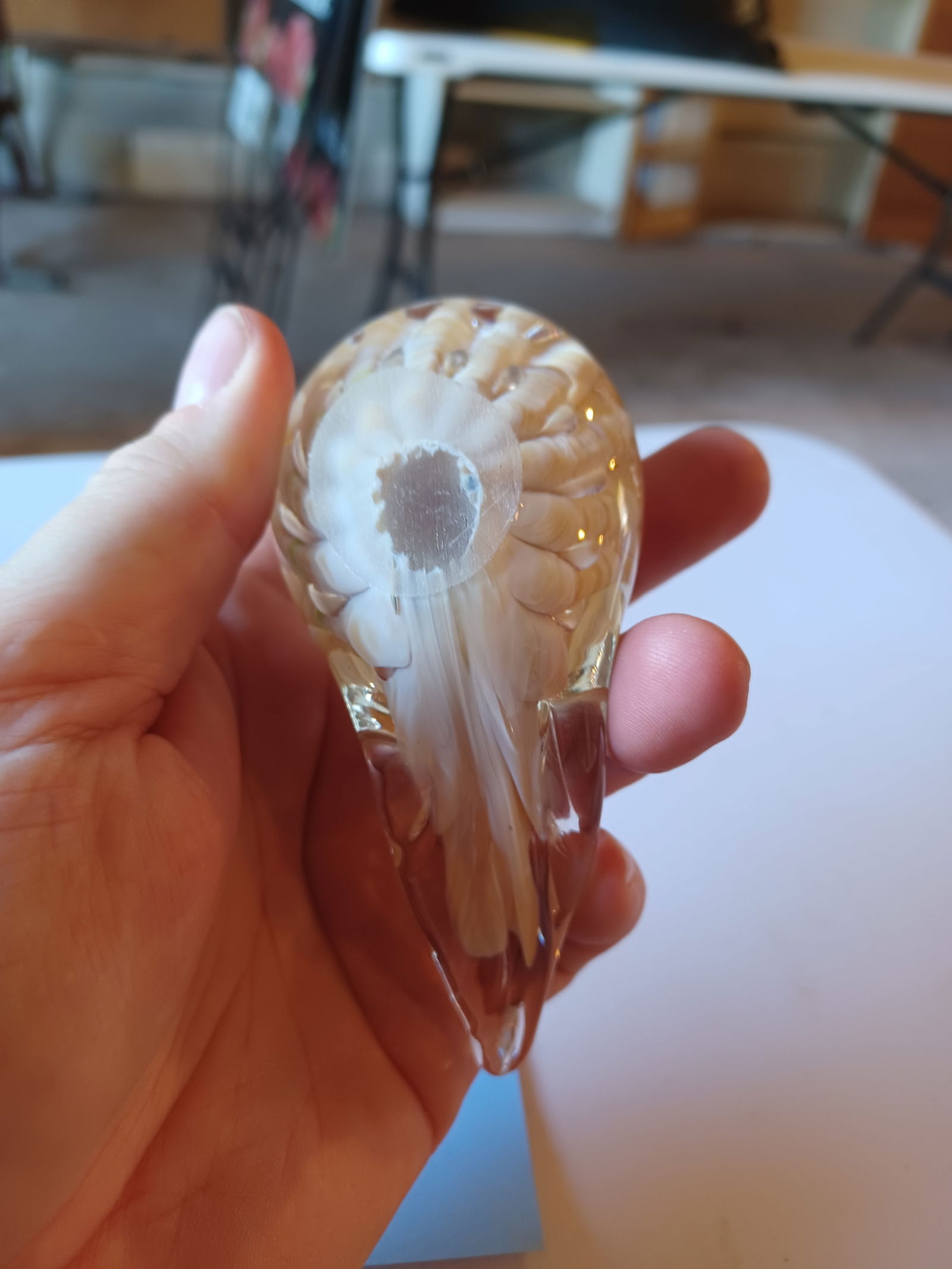 Artglass paperweight Bird - 5