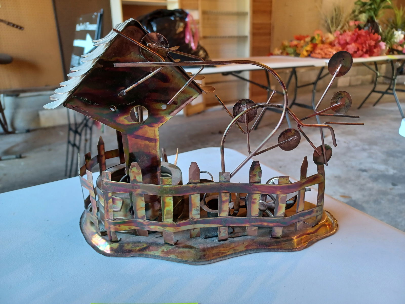 Handcrafted Rustic Metal Art Music boxes - 8