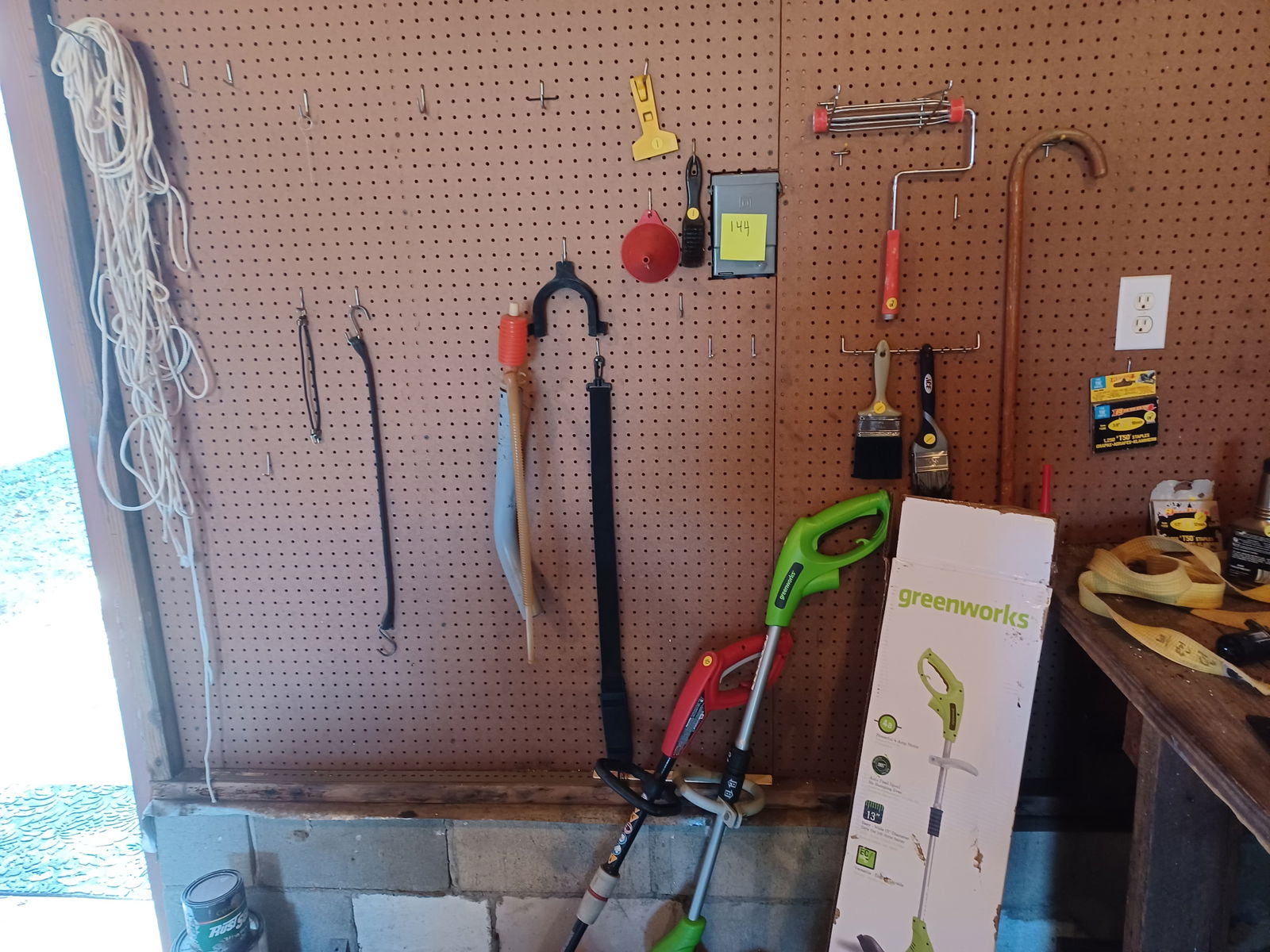 Large Tool & Garage Lot/ on seen on walls, floor, and bench top - 3