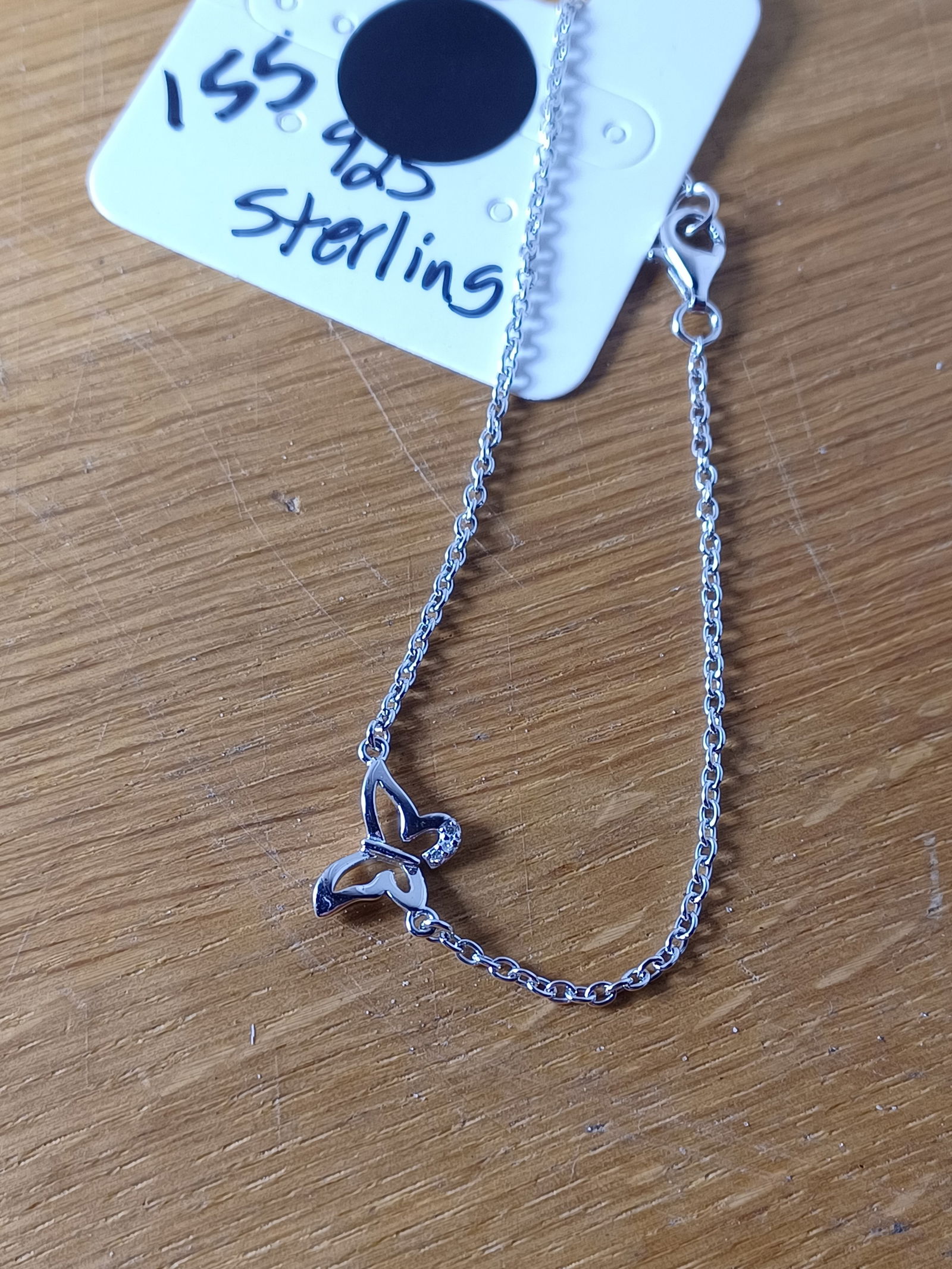 Sterling Bracelet with Butterfly - 2