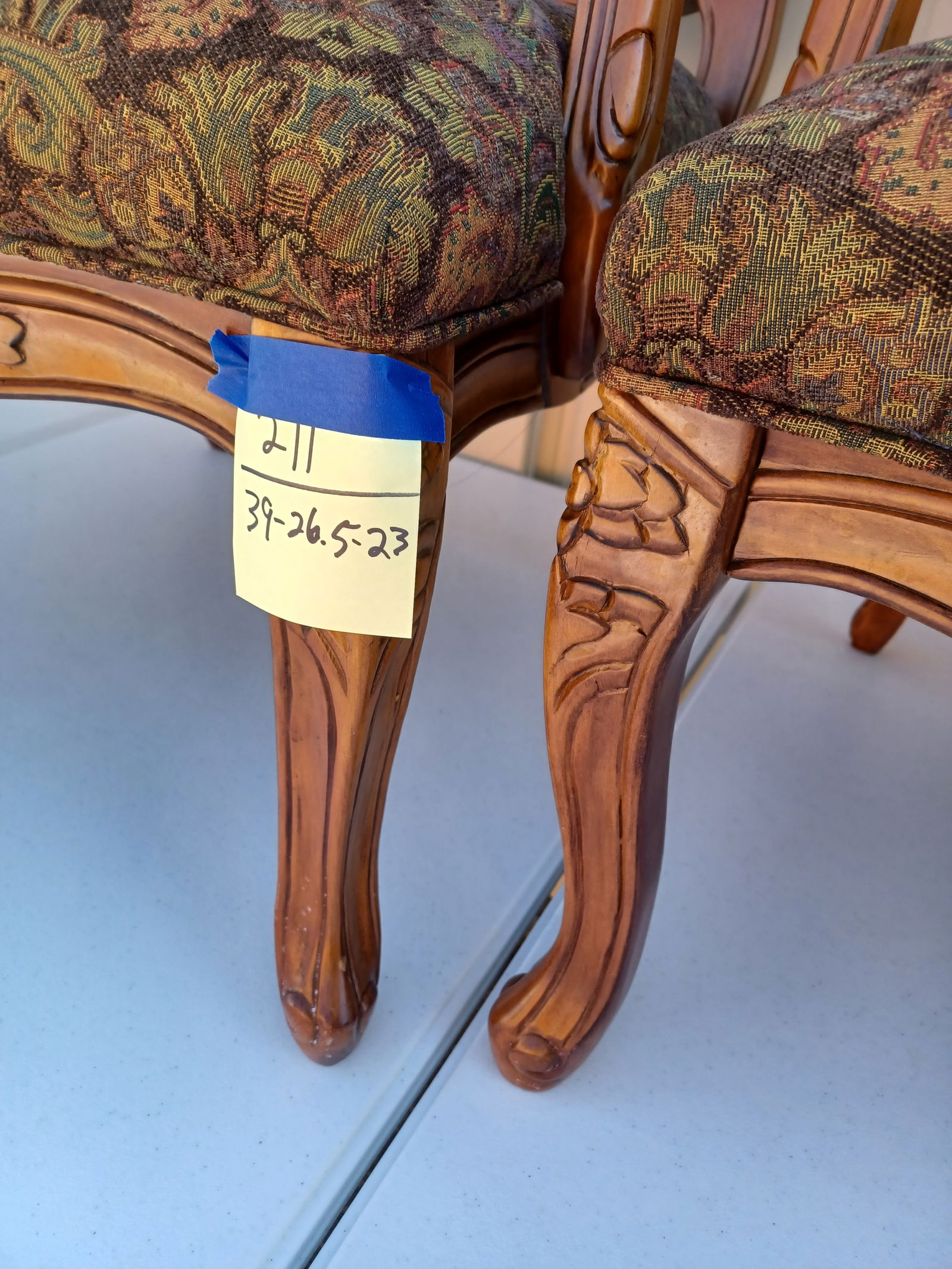 Beautiful Pair of Floral Side Chairs - 2