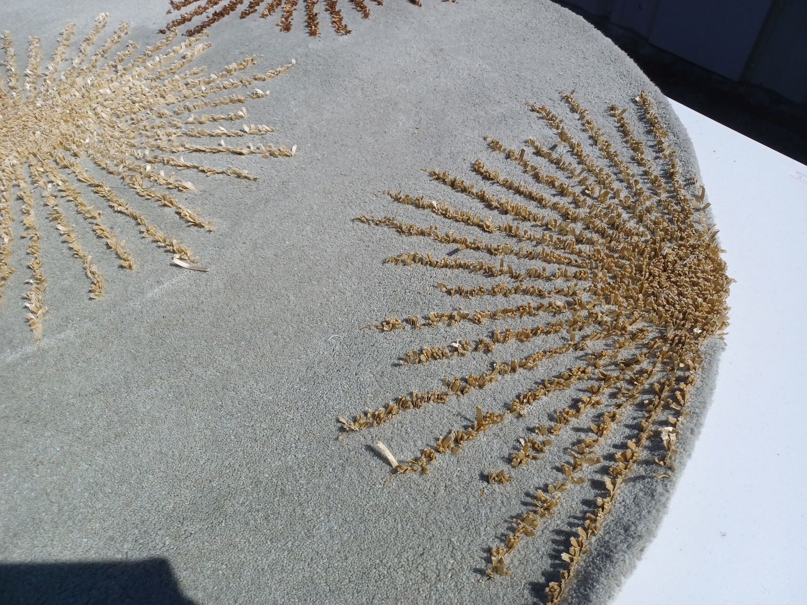 Wool Circular Area Rug - 3