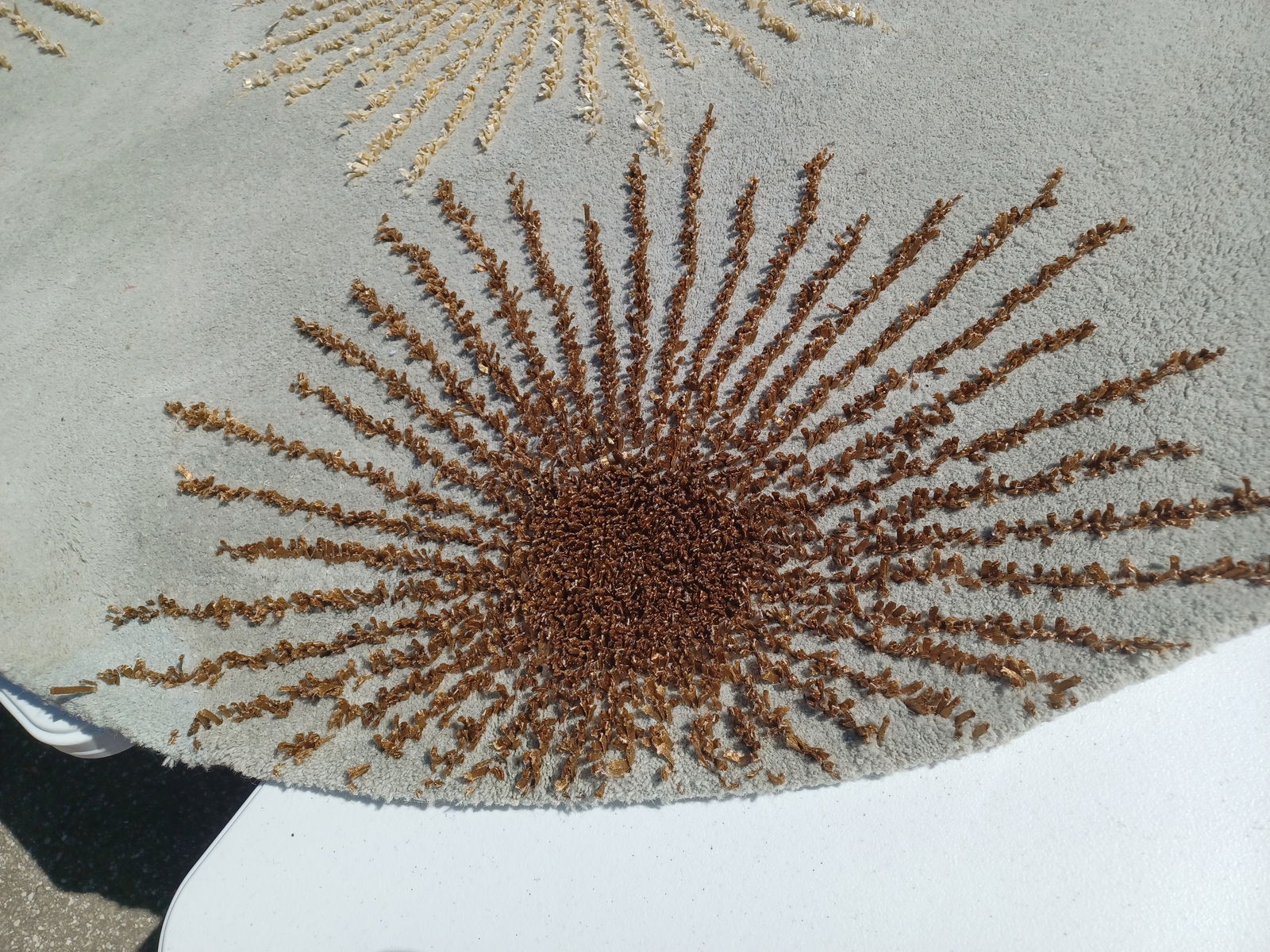 Wool Circular Area Rug - 5