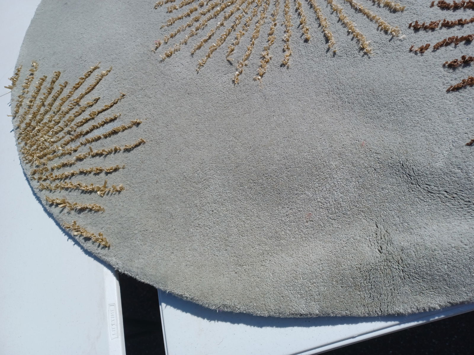 Wool Circular Area Rug - 6