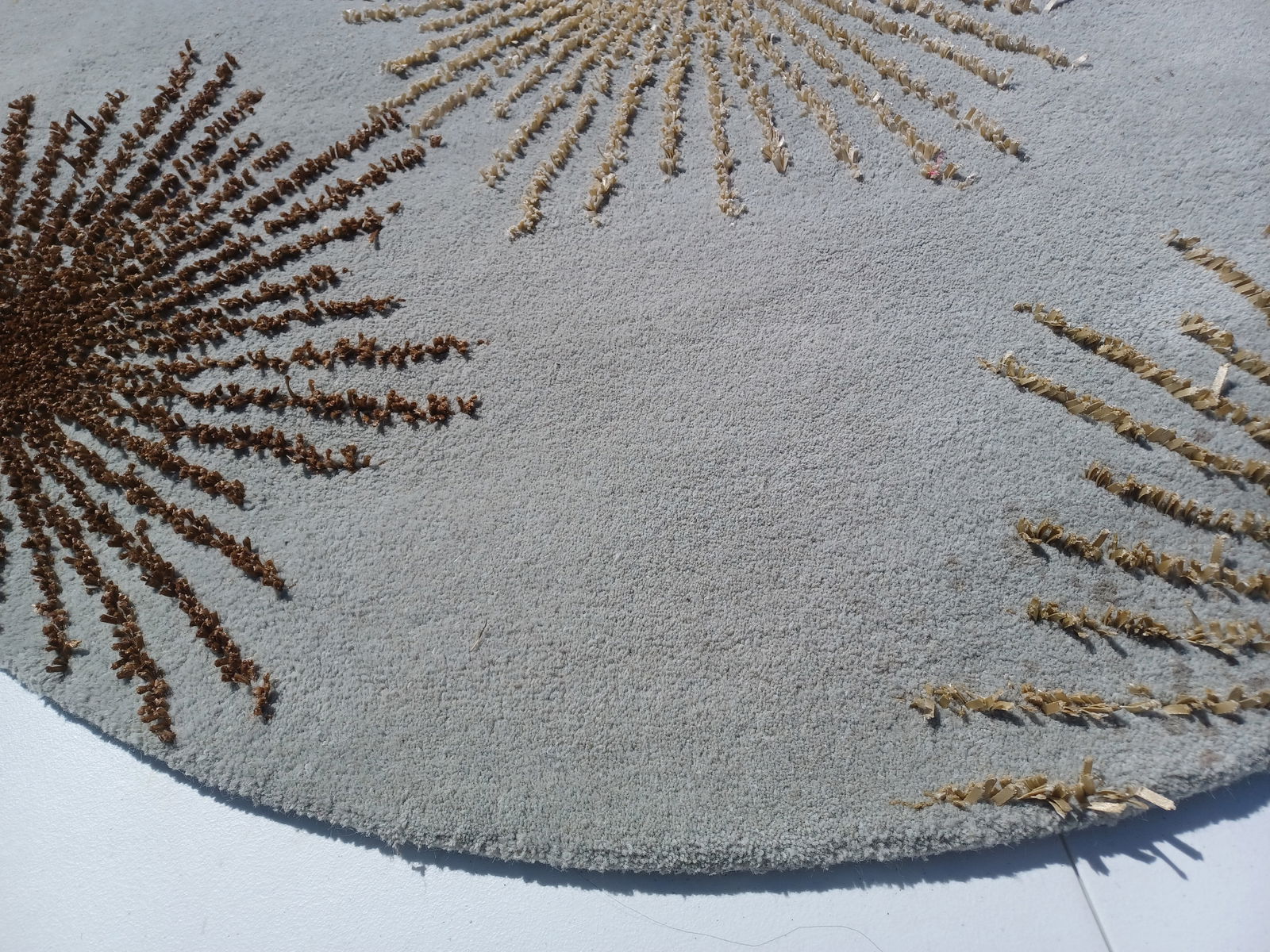 Wool Circular Area Rug - 7