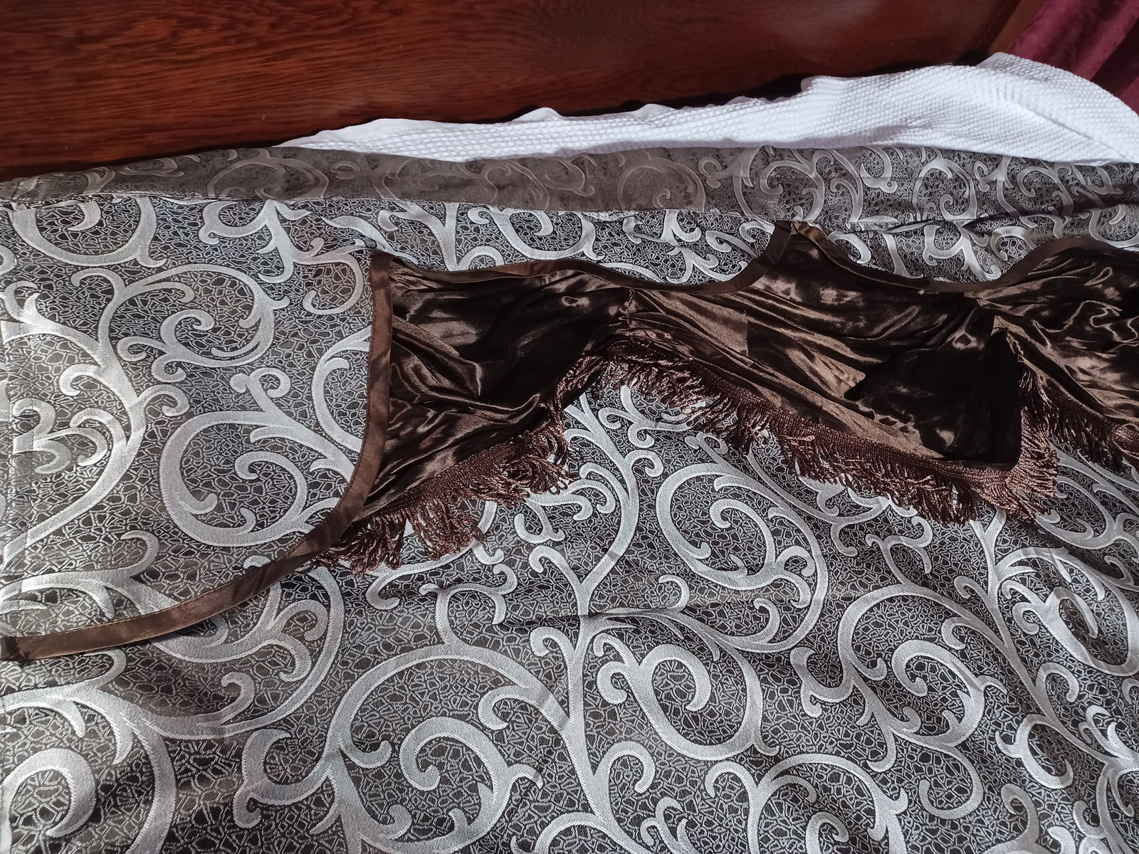 Four Ornate Curtain Panels 82 Length - 3