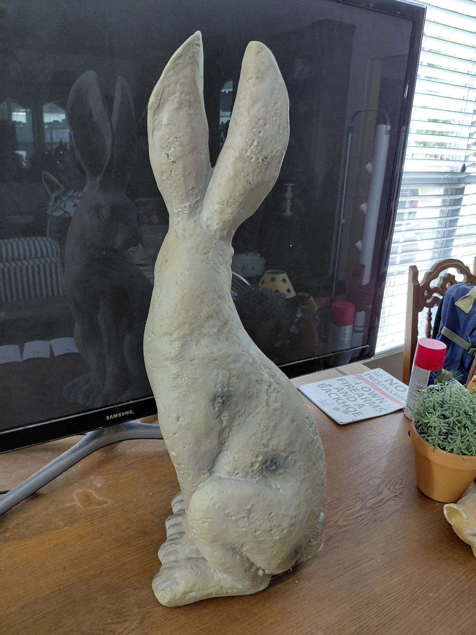 Large Ceramic Rabbit Statue - 5