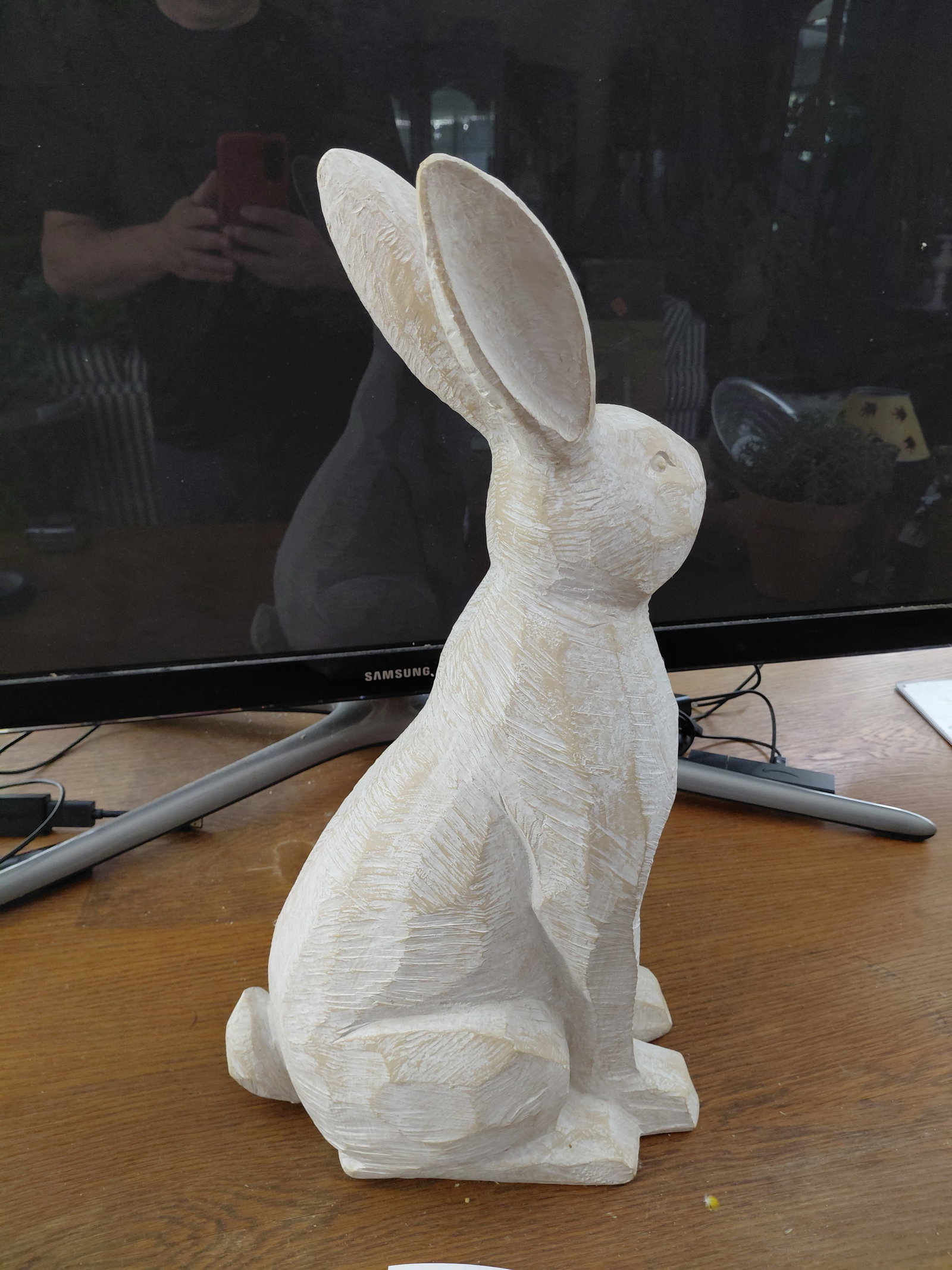 Large Resin Rabbit Statue - 5