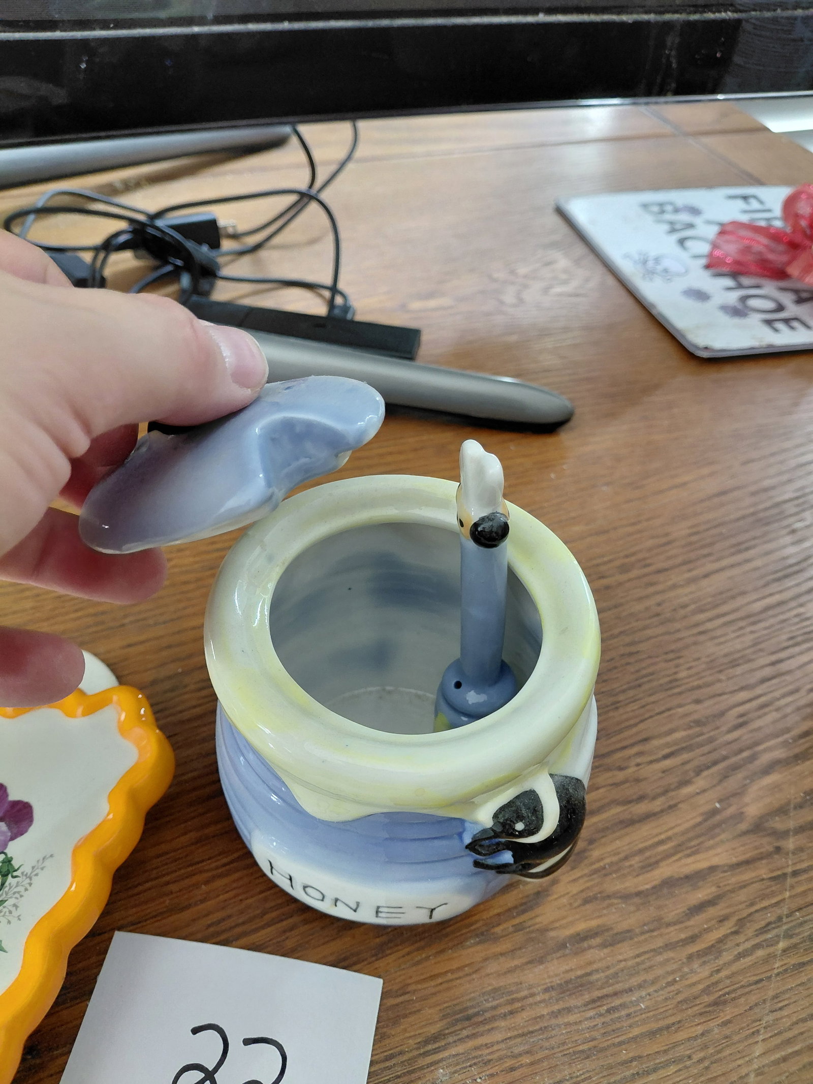 Lot of Honey Pots and Wall Vase - 9