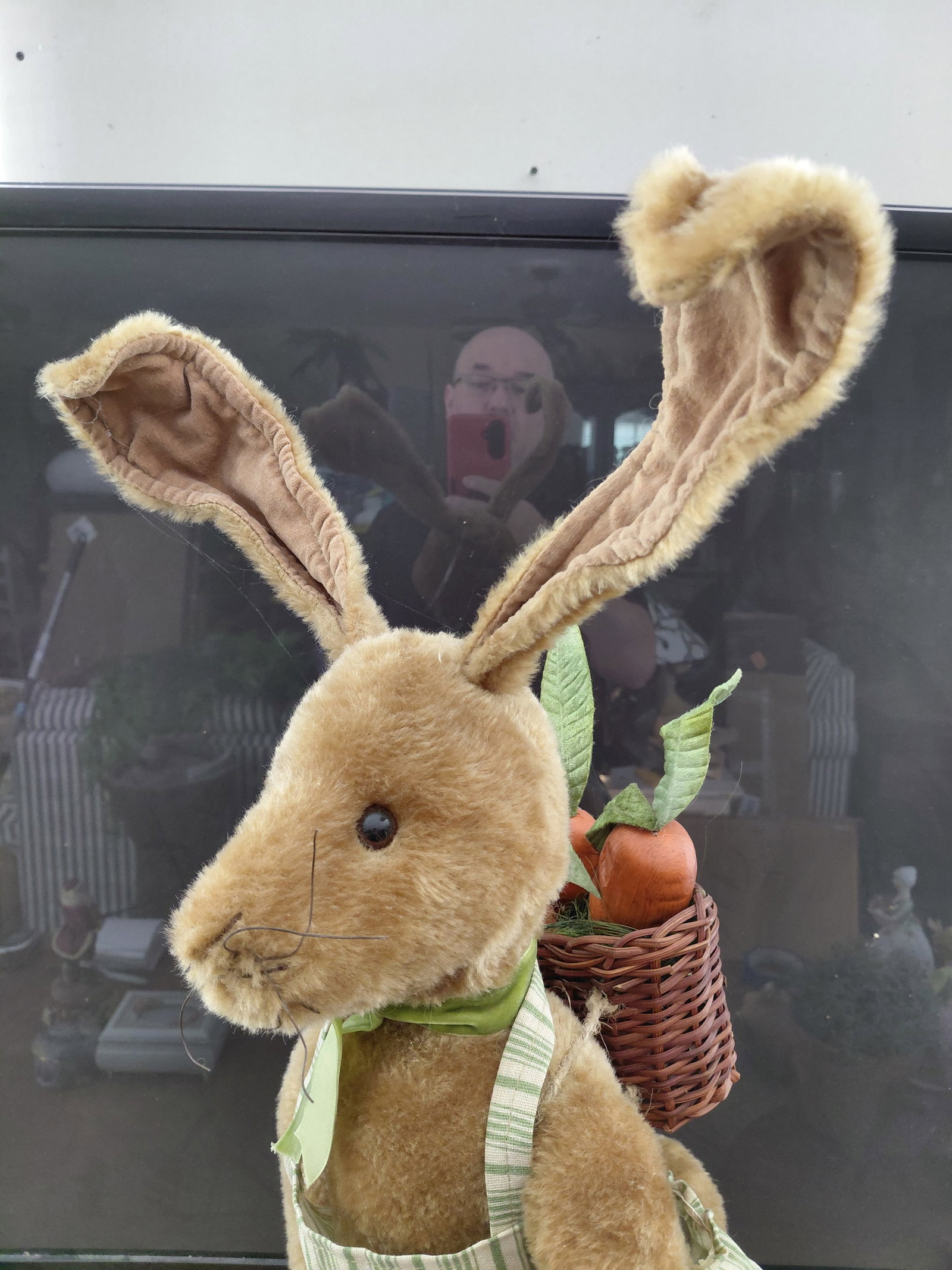 Large Rabbit Plush Statue - 3