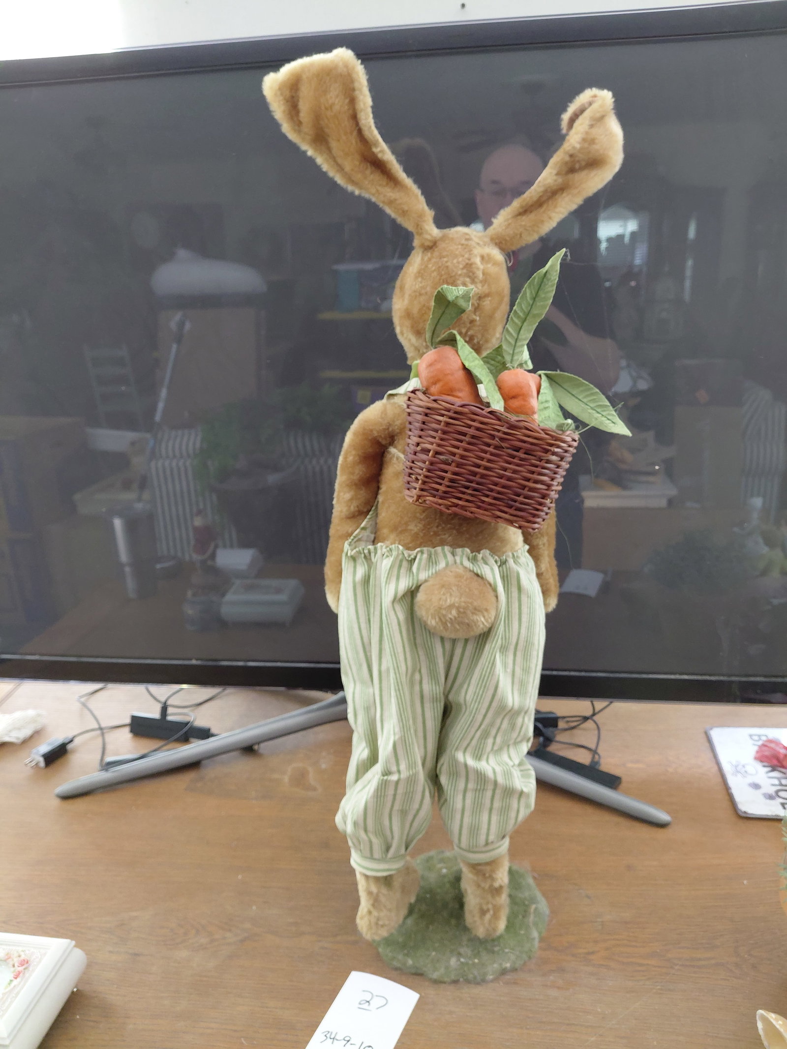 Large Rabbit Plush Statue - 6