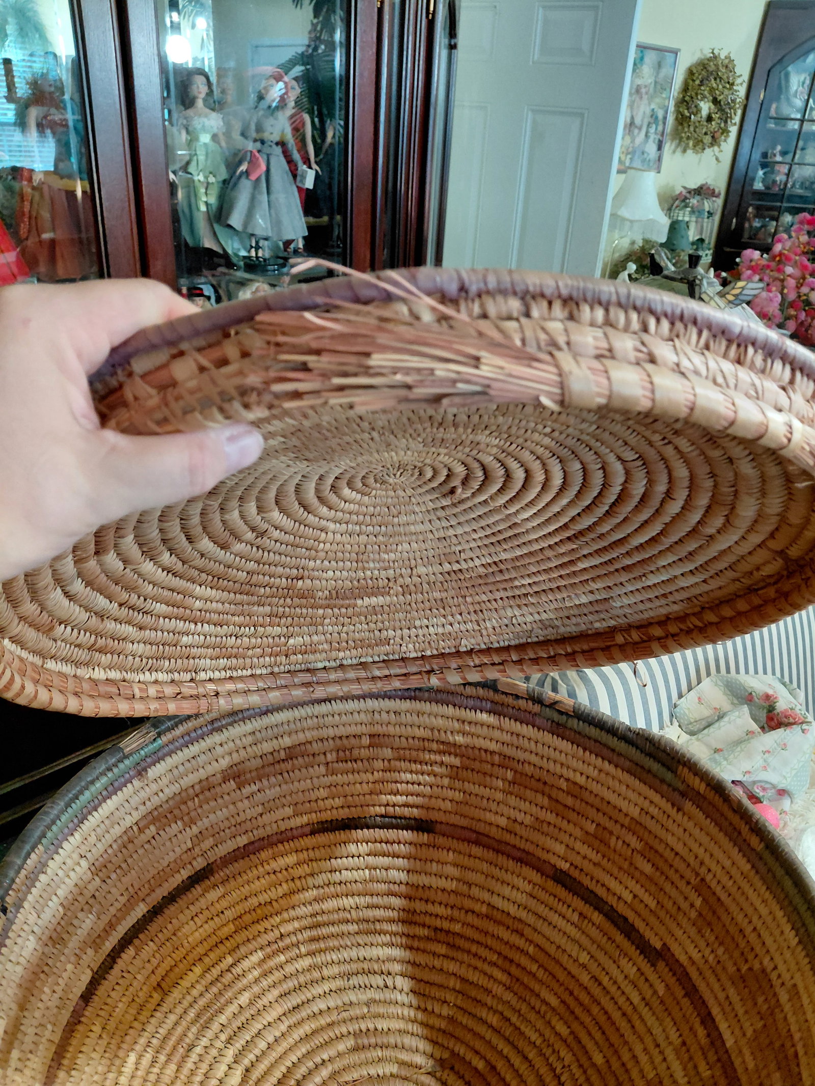 Large Woven basket / as seen - 5