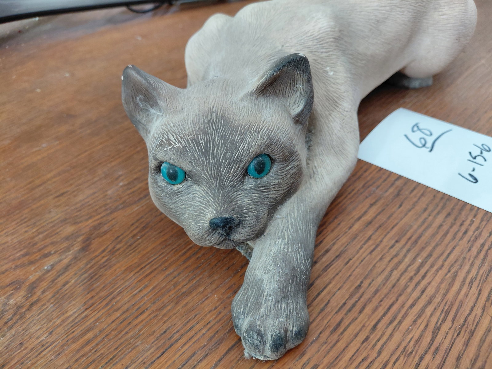 Large Resin Cat Statue - 2