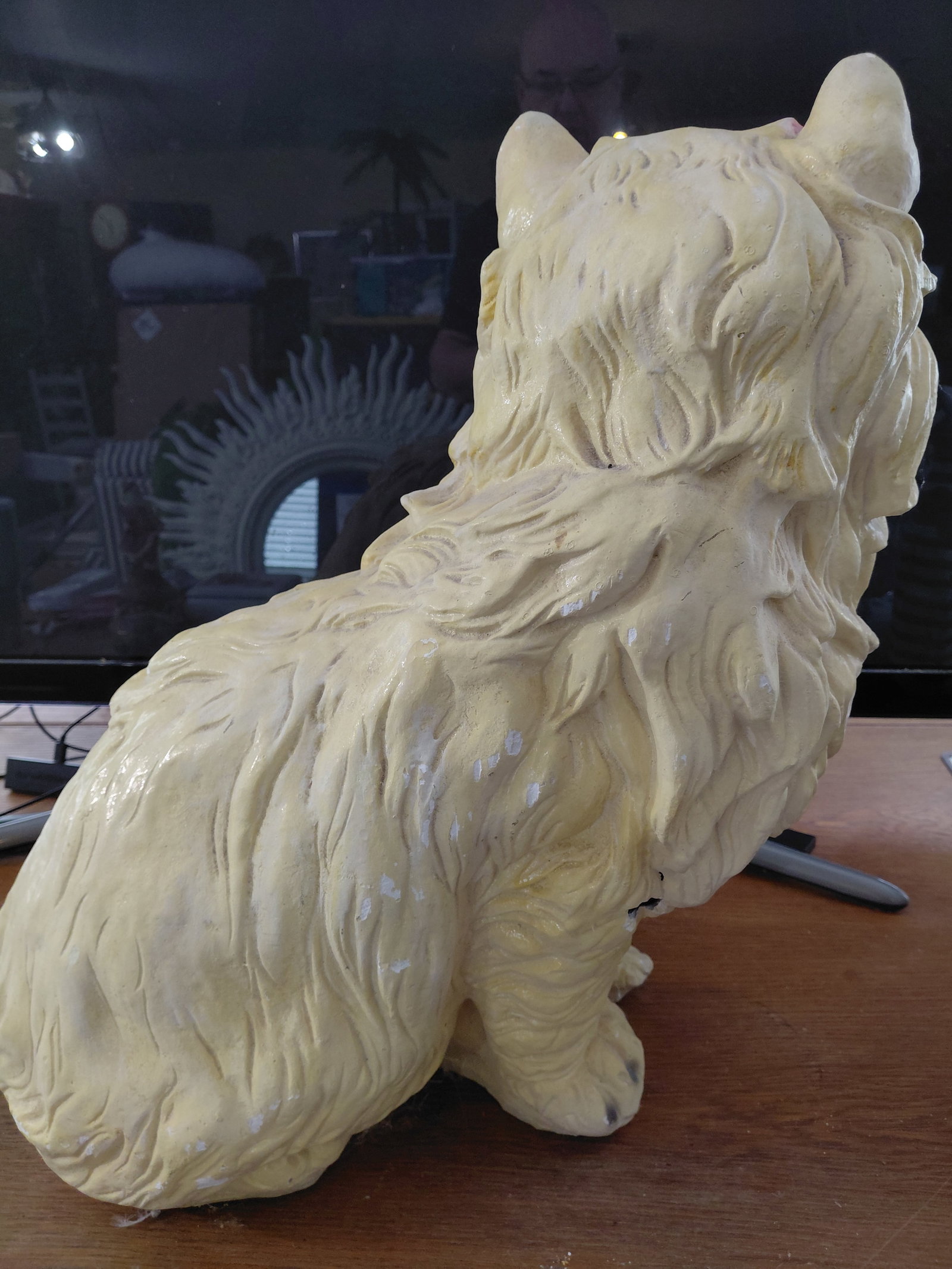 1970's Large Ceramic Cat Statue / as seen - 11