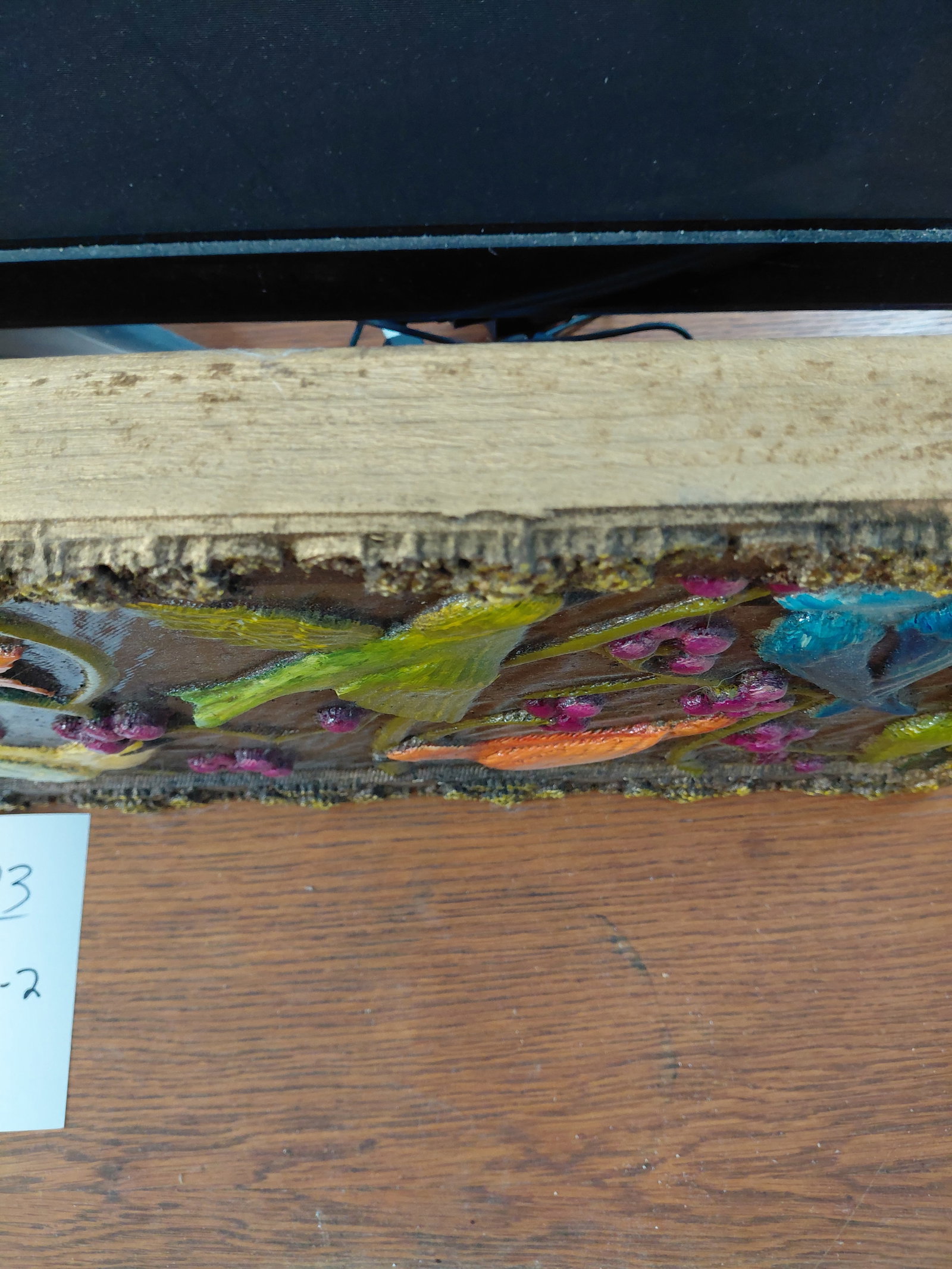 Large Heavy Artist Carved Wood / Birds by artist Richard Walker in Mobile AL - 7