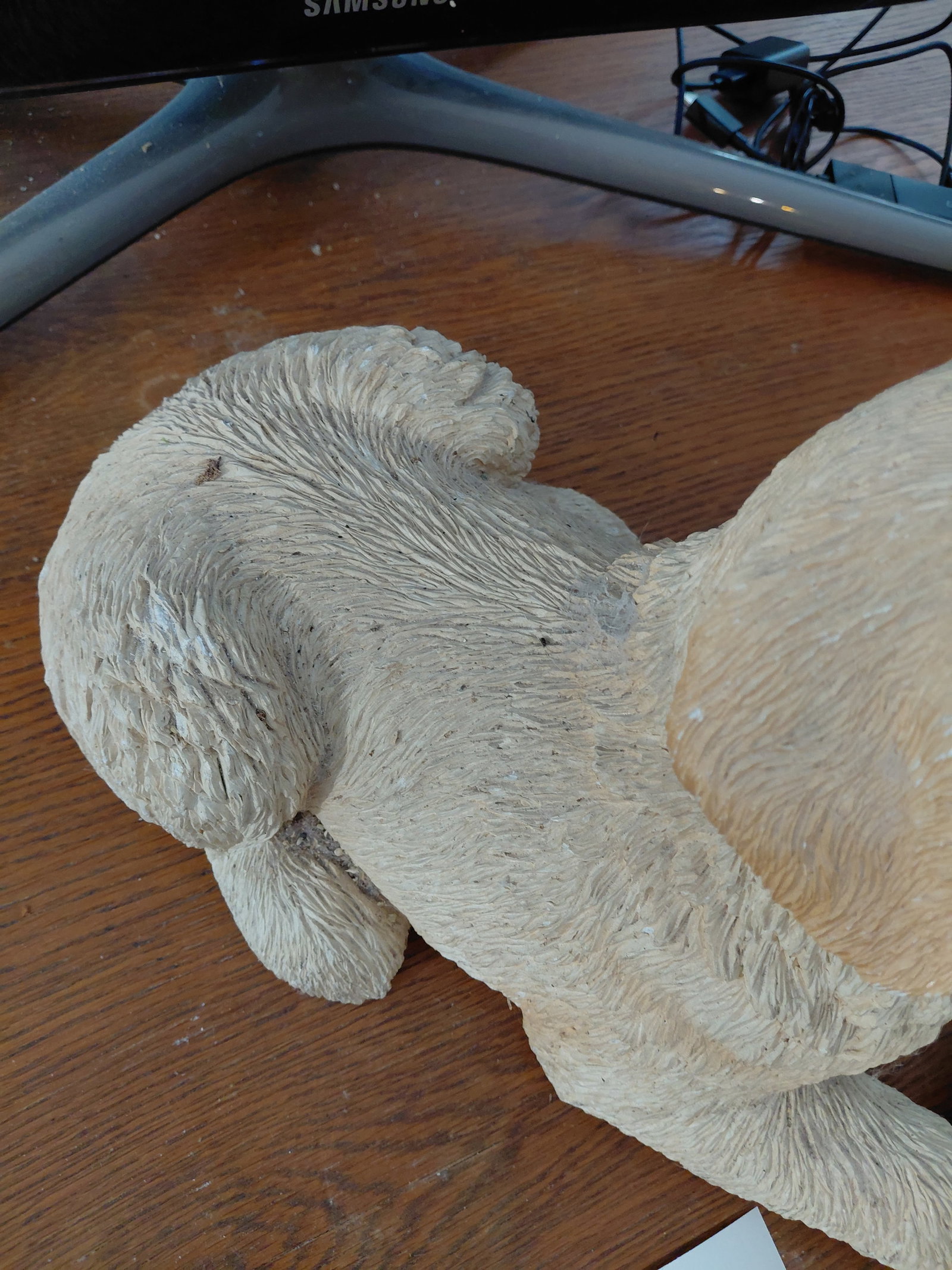 Large Sandicast Labrador Dog Statue / Artist Signed - 4