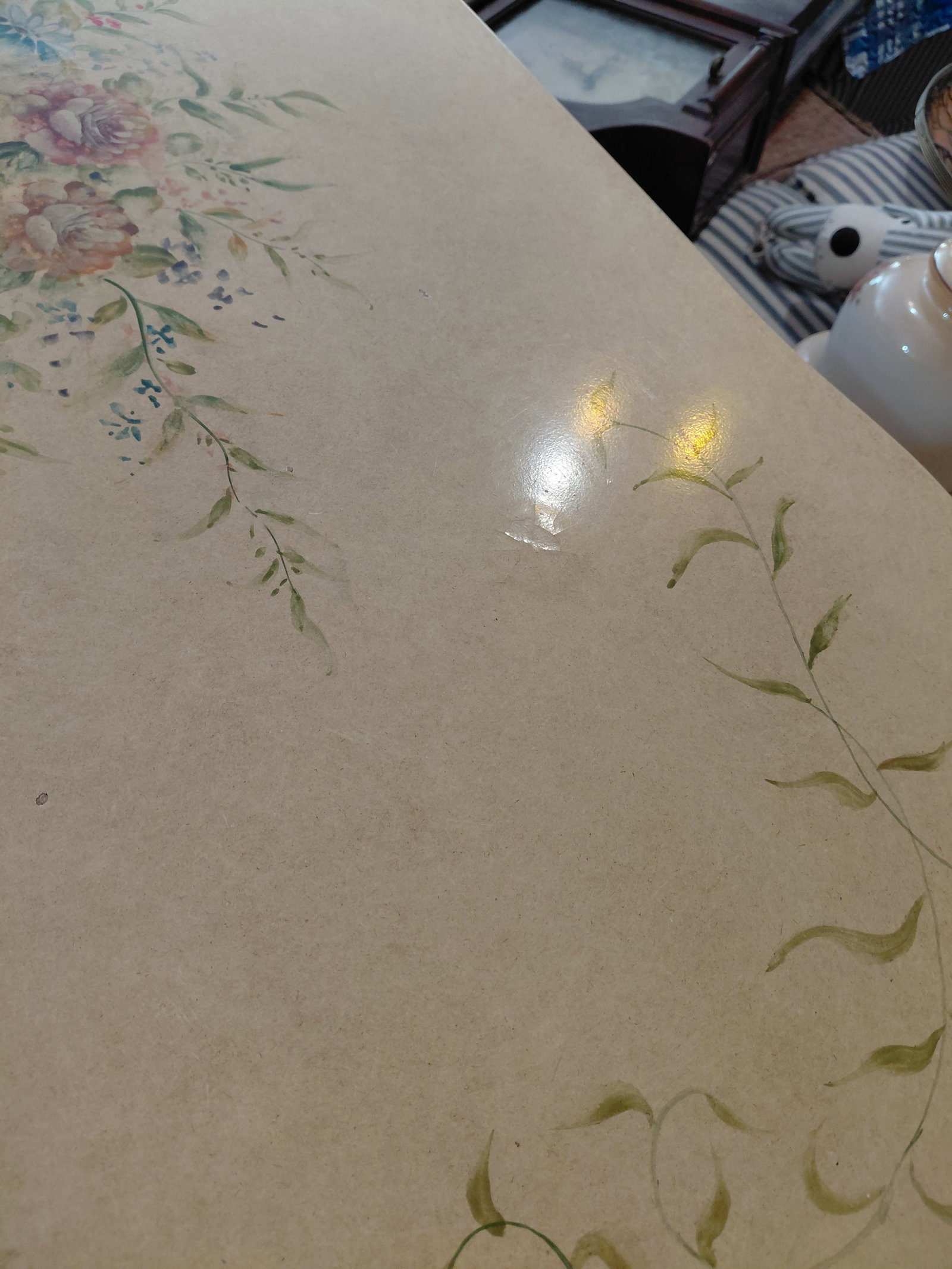 French Provential Styale Desk/ some wear as seen - 4