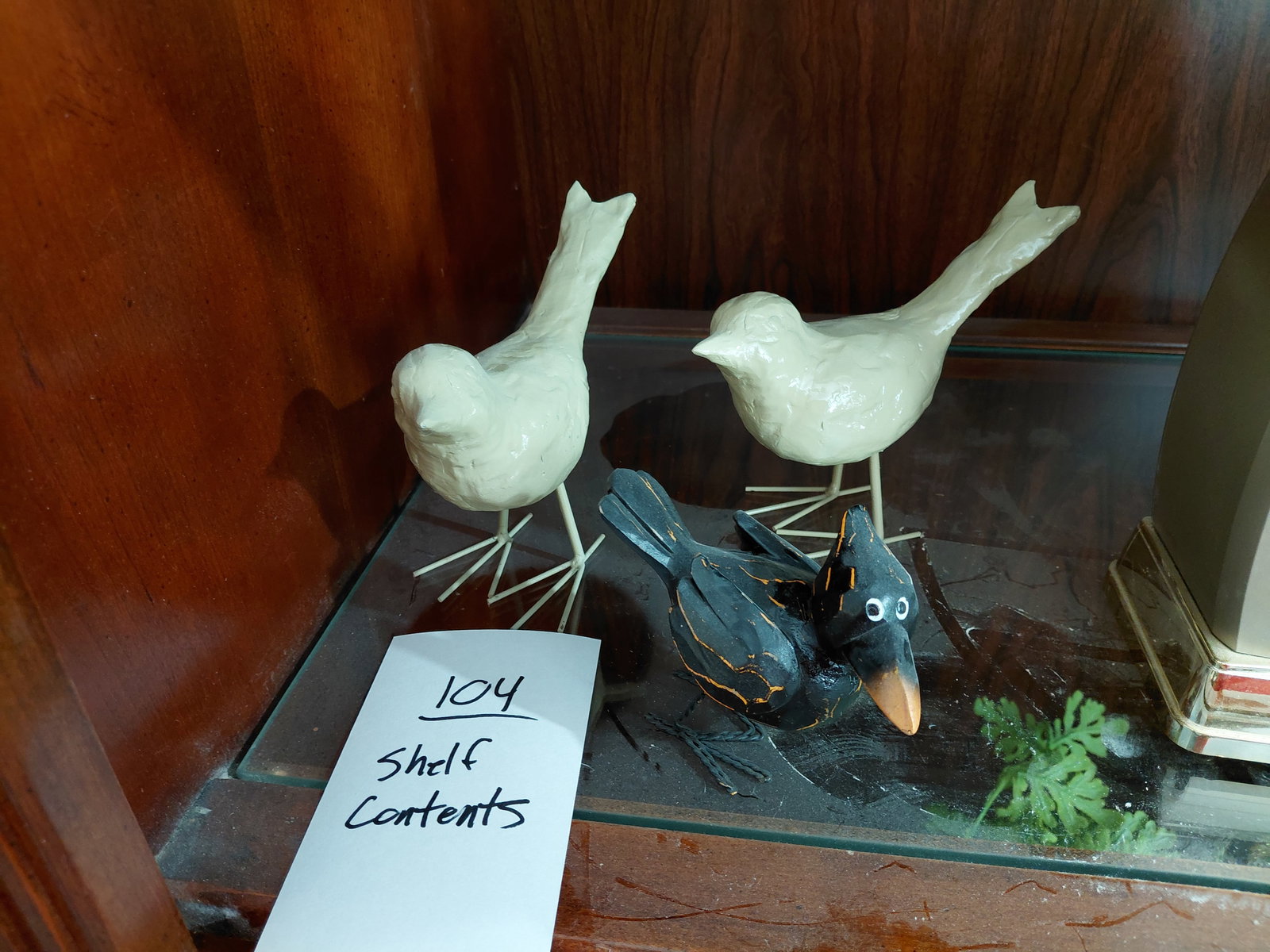 Shelf Contents / Clock Untested - 2