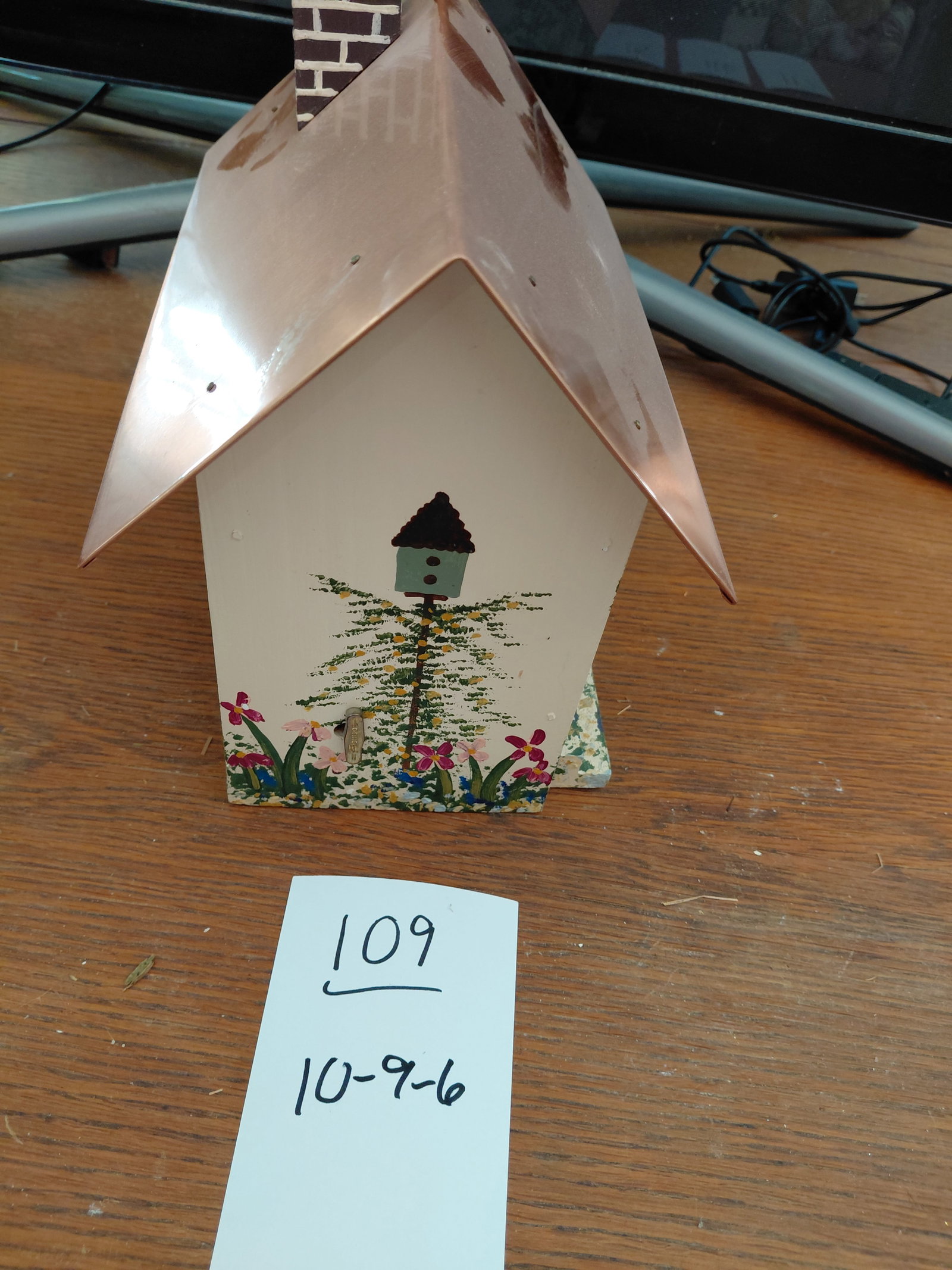 Karen Penner Bird House with copper roof - 5