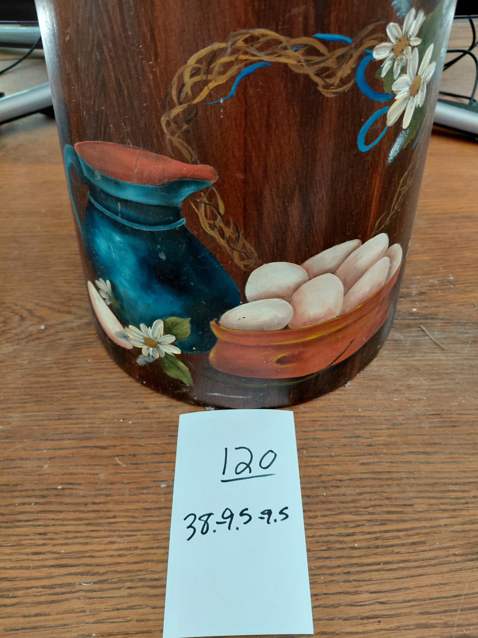 Painted Wood Butter Churn - 2