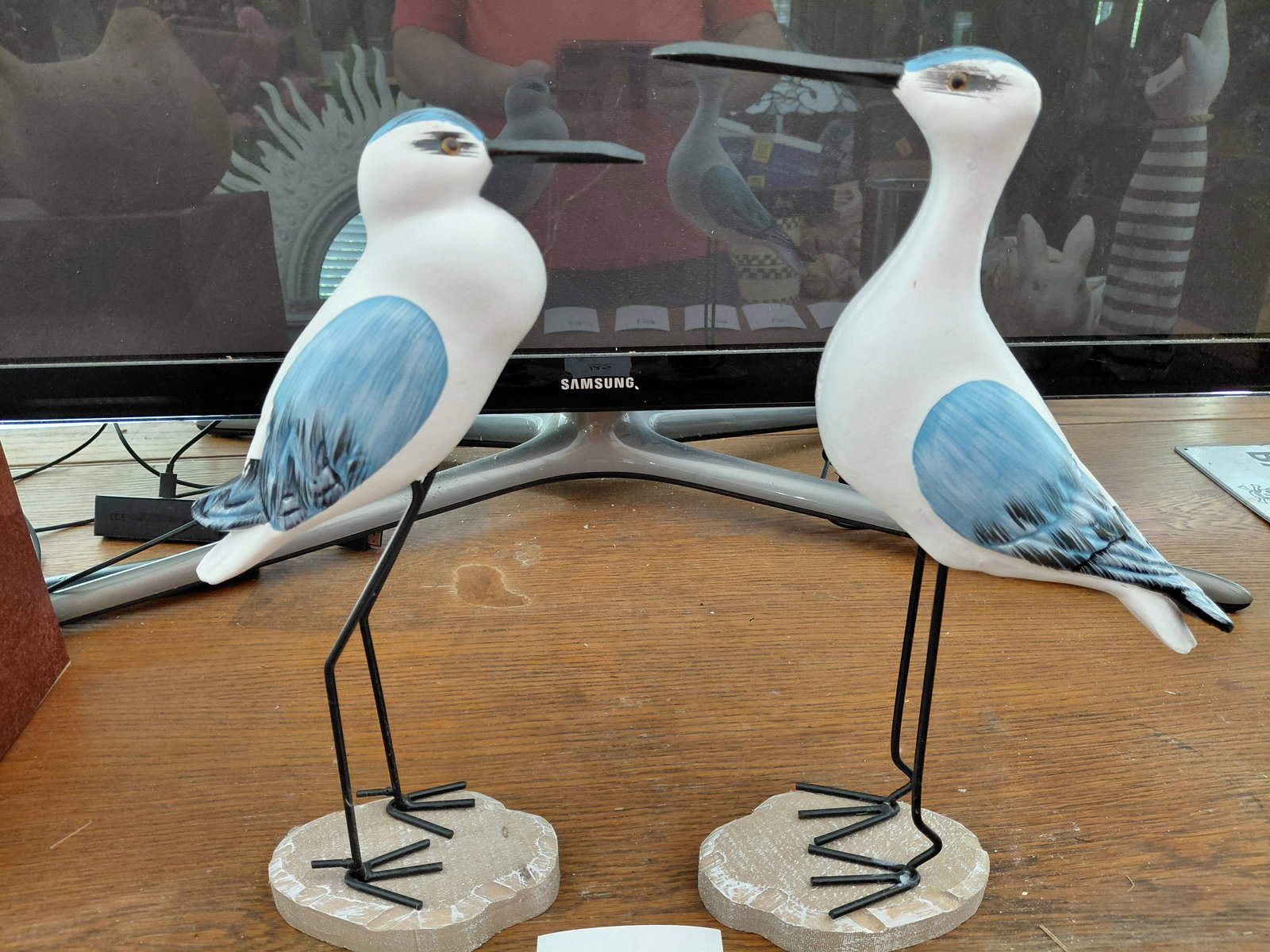 Pair of Sea Bird Statues: Pair of Sea Bird Statues