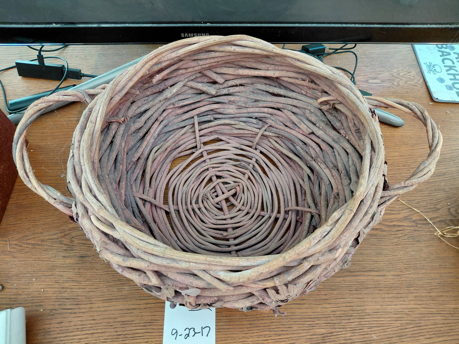 Large Rustic Vine Basket - 3