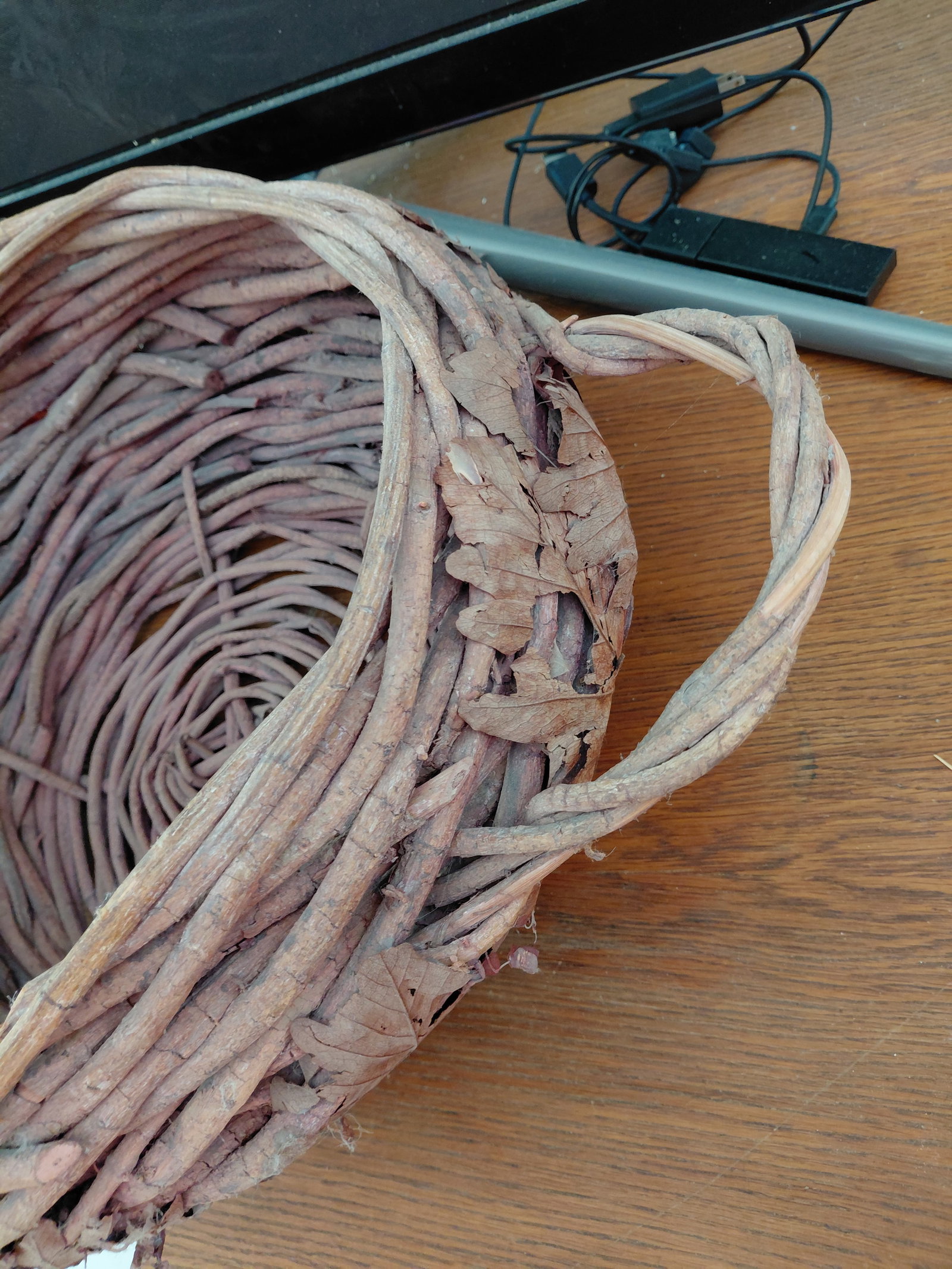 Large Rustic Vine Basket - 5