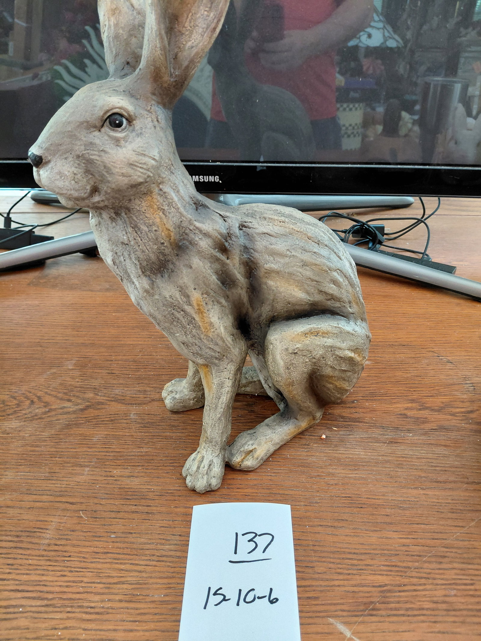 Large Resin Rabbit Statue - 2