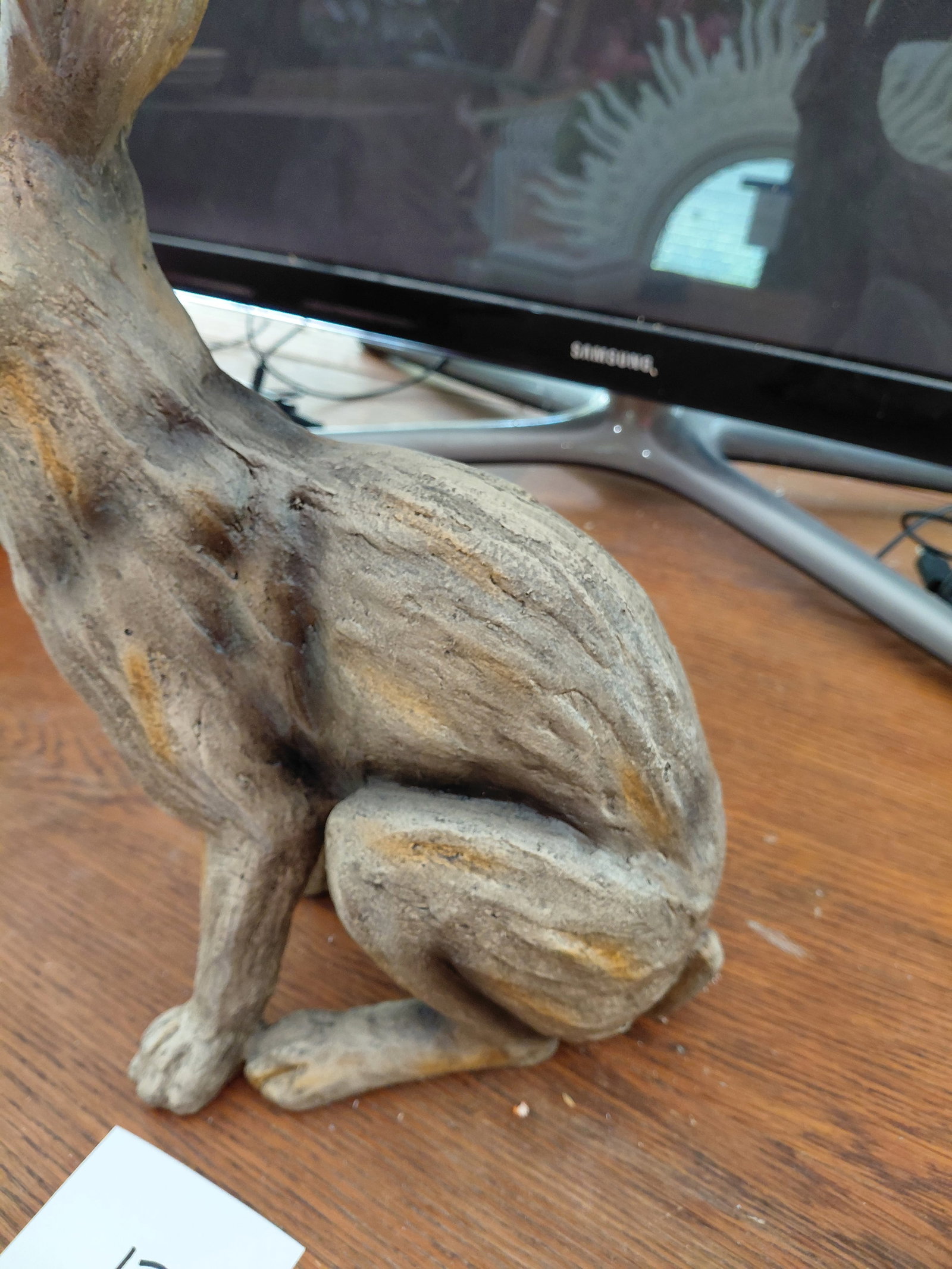 Large Resin Rabbit Statue - 4