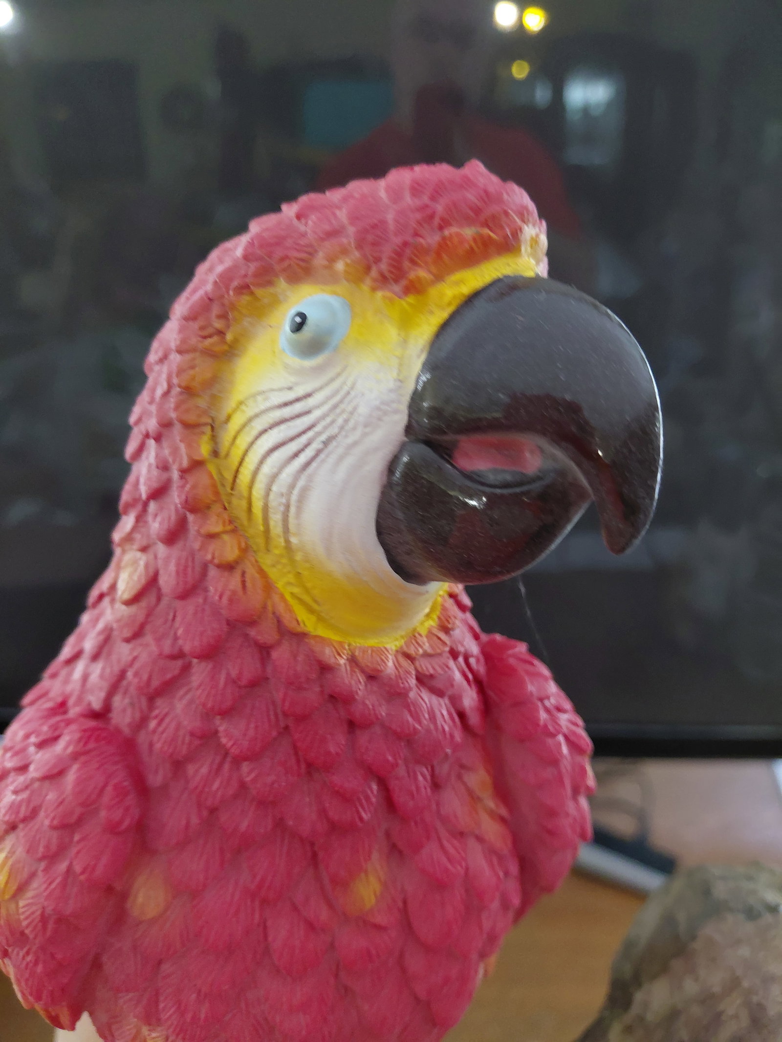 Large Resin Parrot Wall Statue - 3