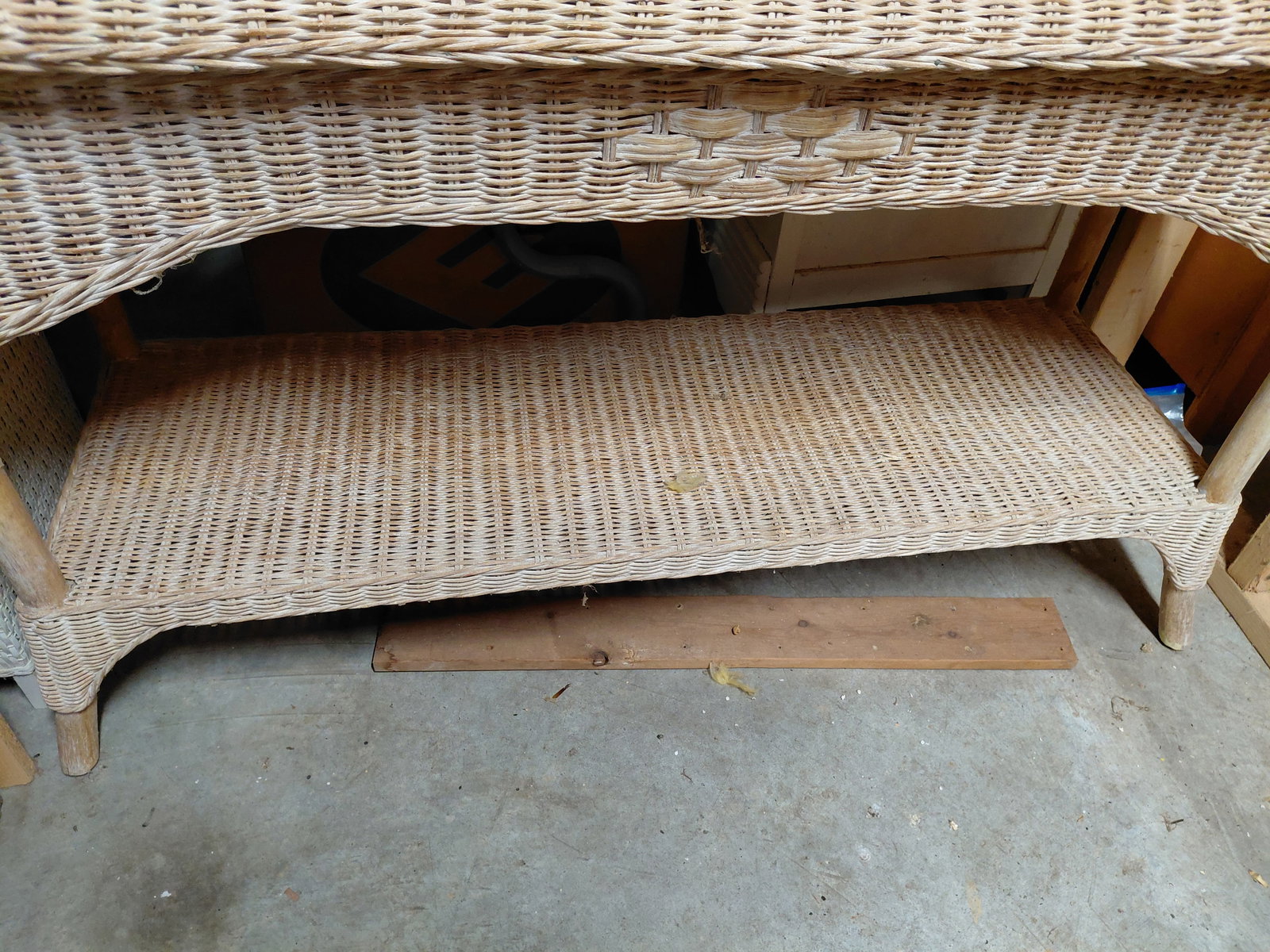 Wicker Rattan Console Table - 4